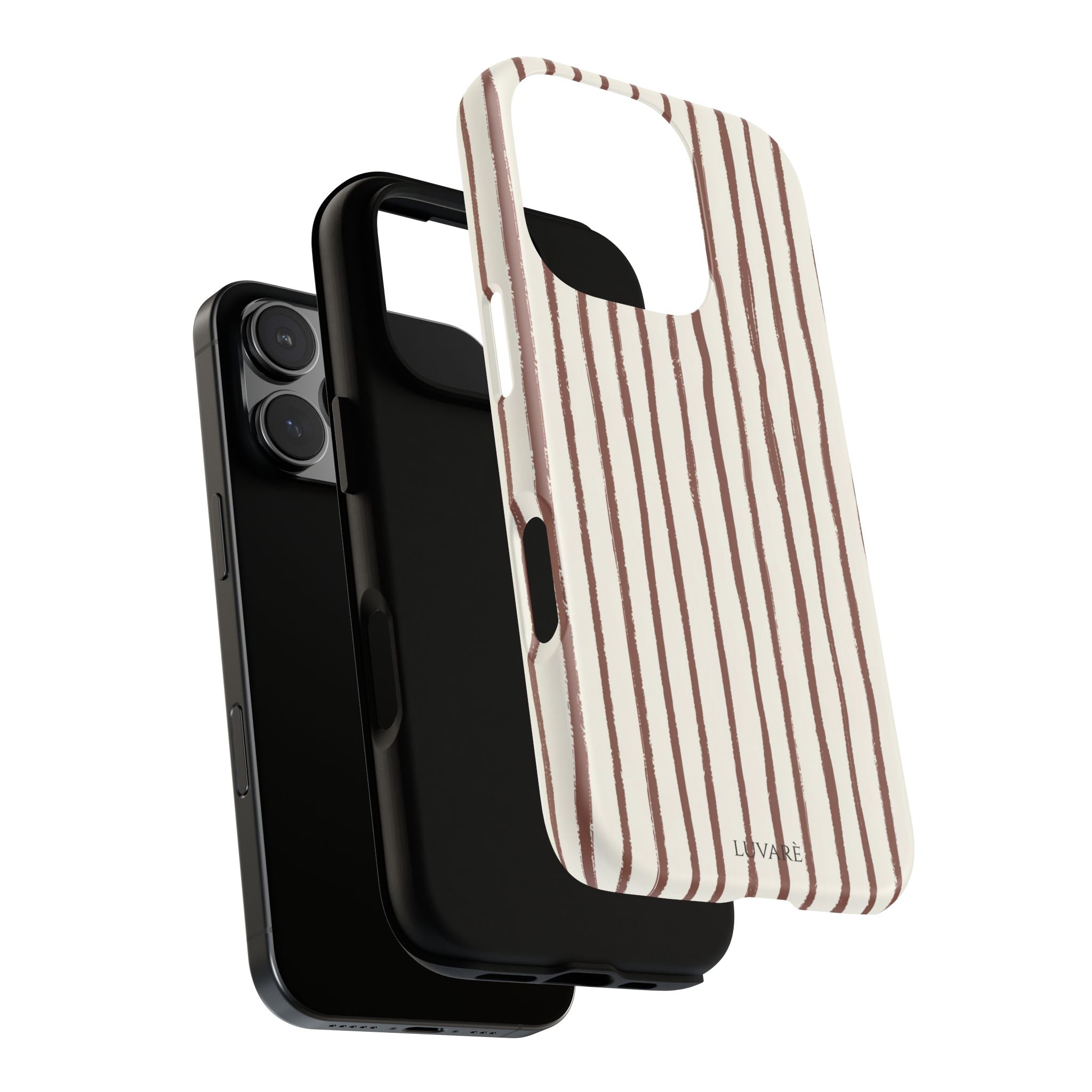 Brown Drawn Stripe Case