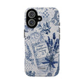 Vintage Blue Paris Phone Case — Eiffel Tower & Lavender Tough Case