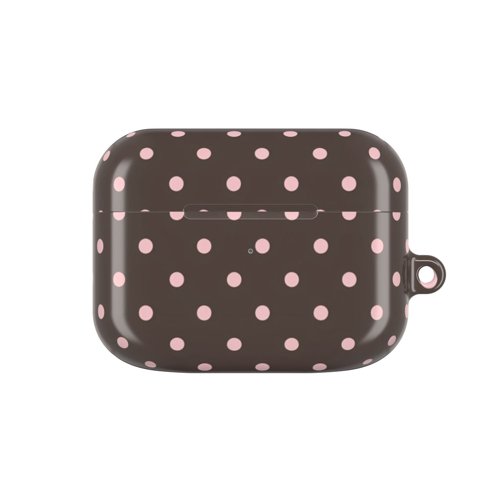 Brown Polka Dot AirPod Case