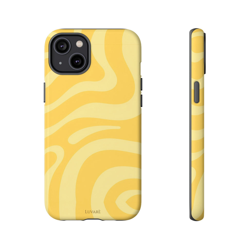 Yellow Retro Swirl Case