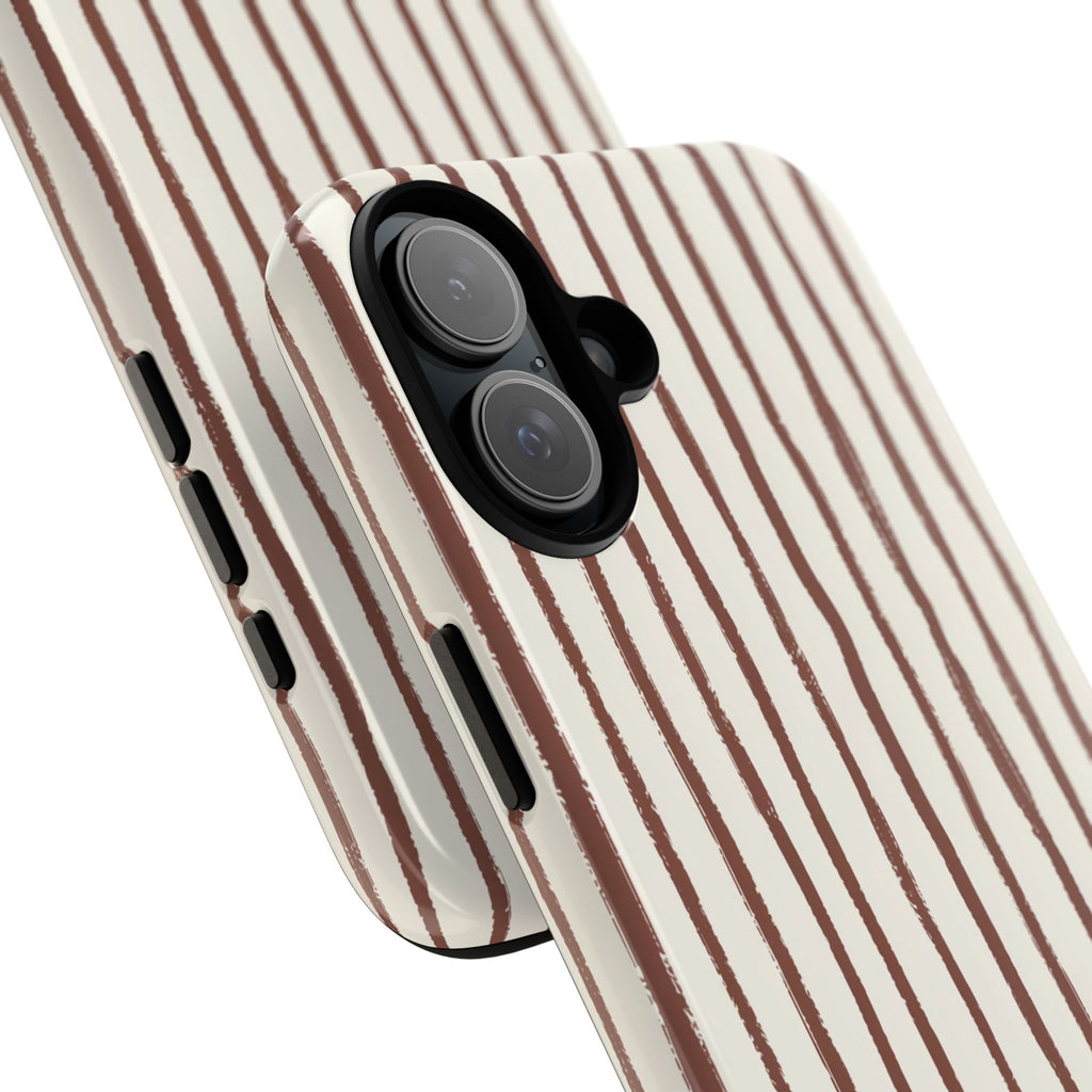 Brown Drawn Stripe Case