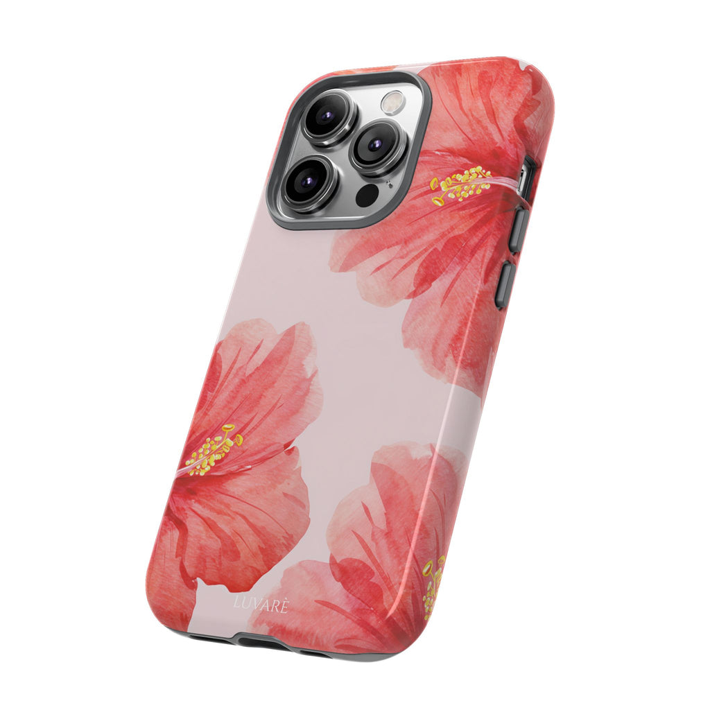 Watercolour Island Floral Hibiscus Case