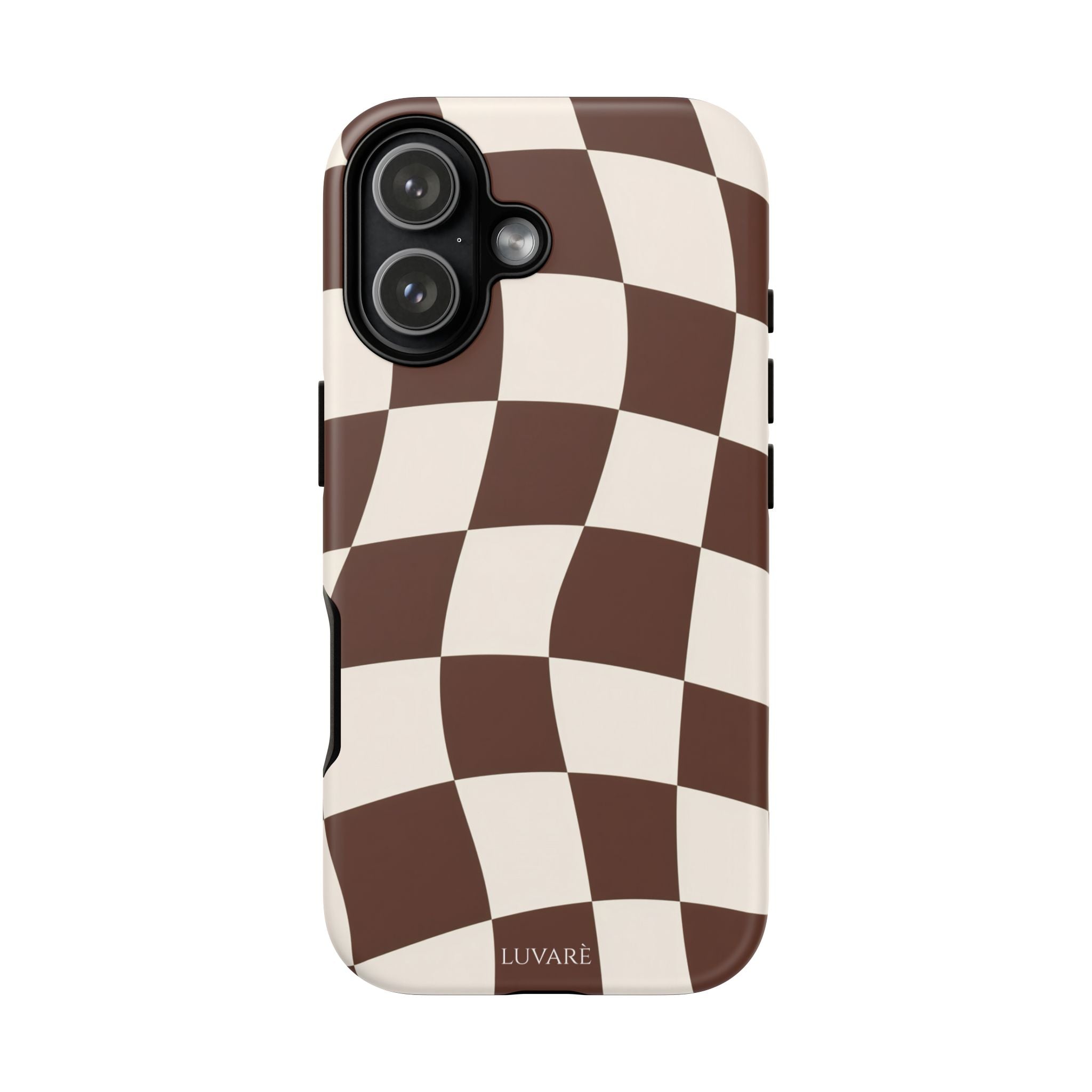 Brown Wavy Checkerboard Case