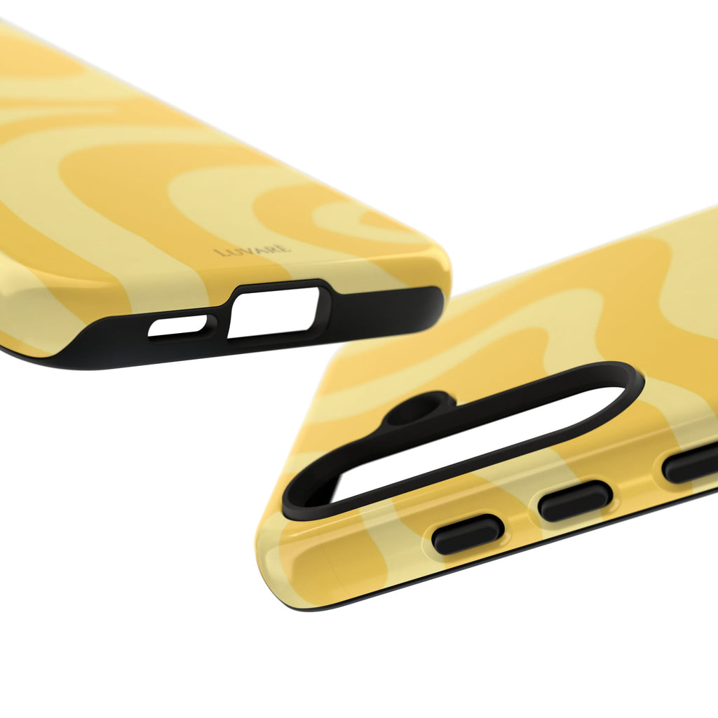 Yellow Retro Swirl Case