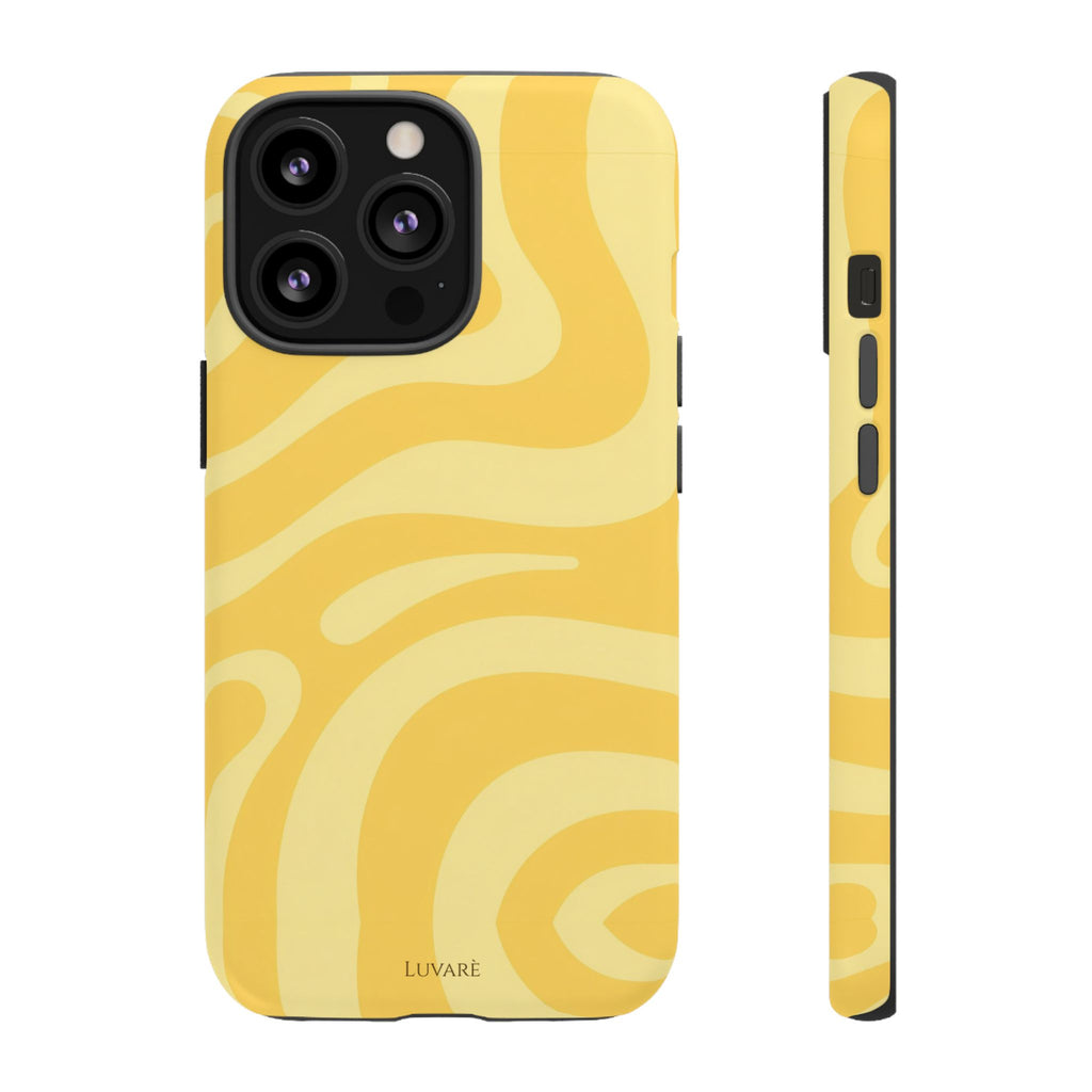 Yellow Retro Swirl Case