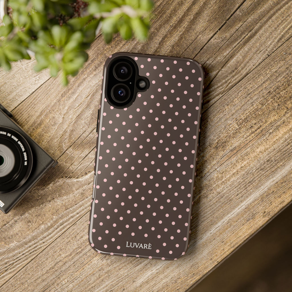 Brown Polka Dot Phone Case