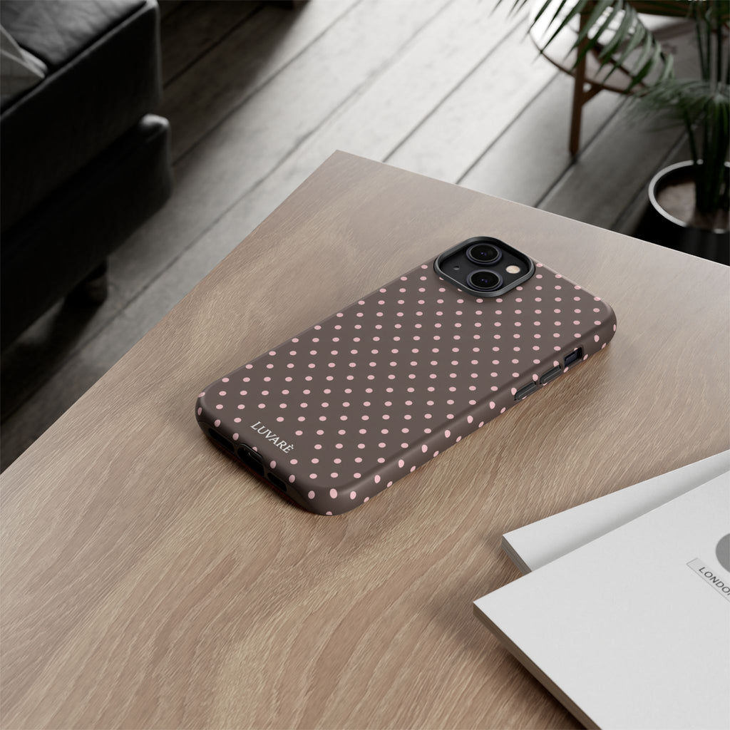 Brown Polka Dot Phone Case