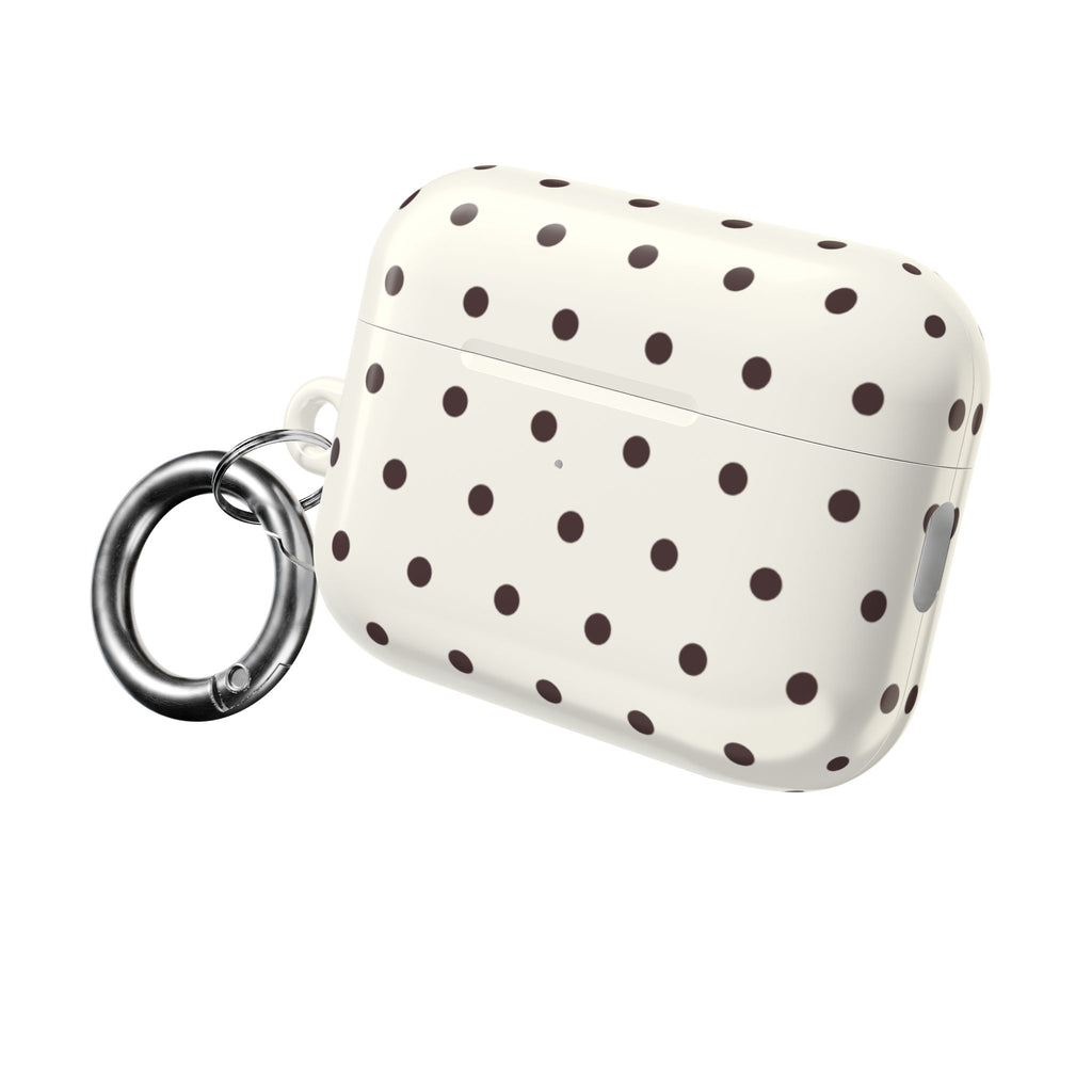 Cream Polka Dot AirPod Case