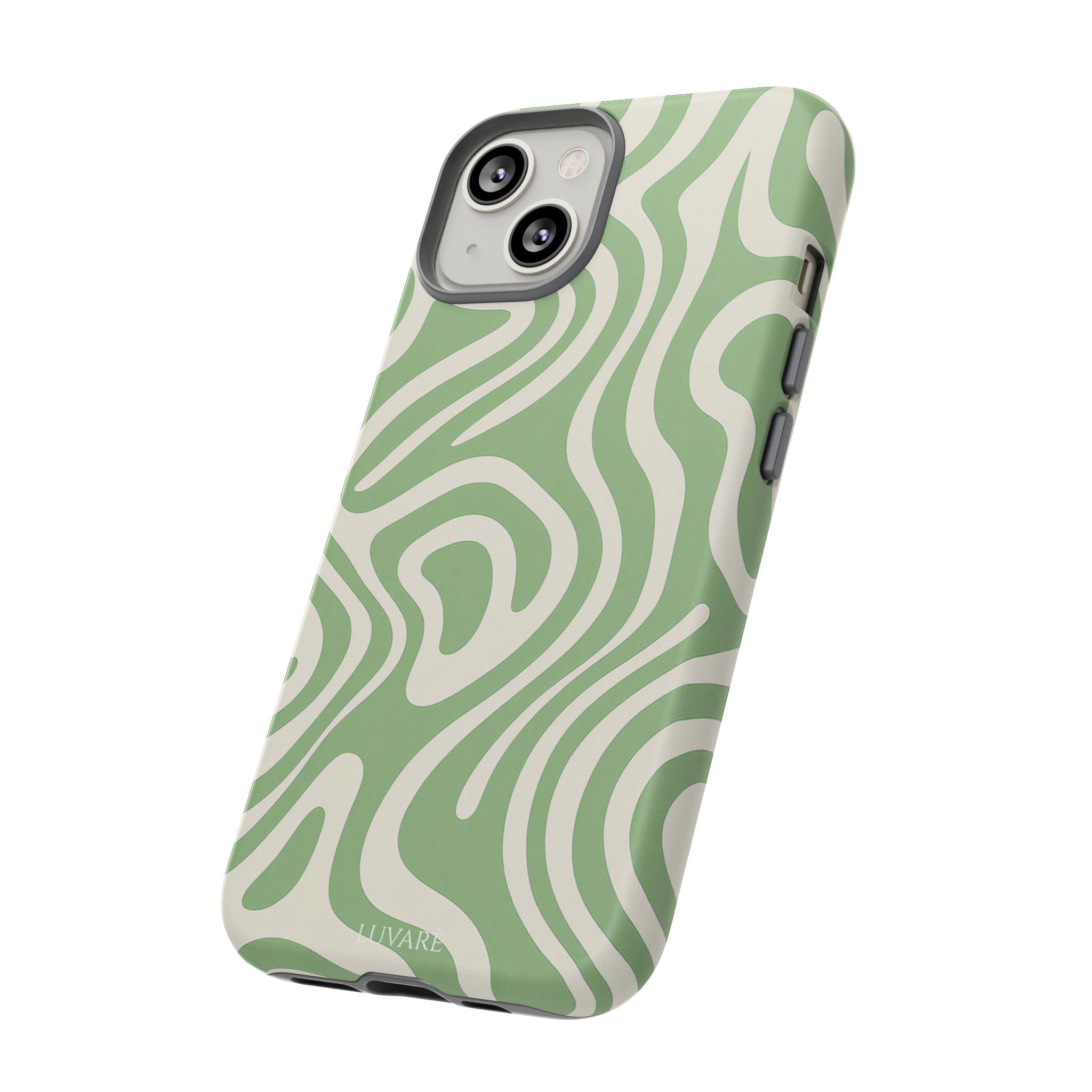 Abstract Green Swirl Phone Case