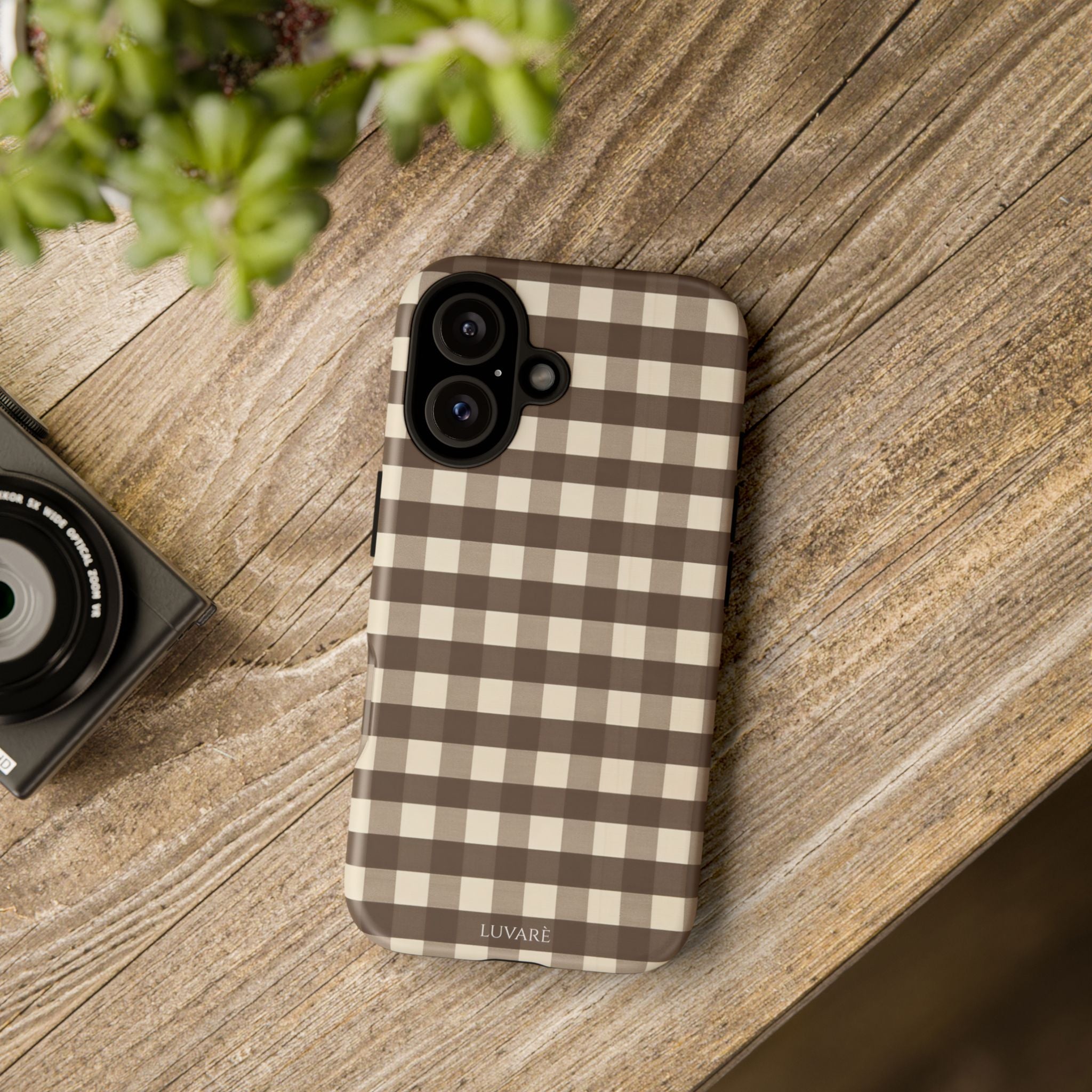 Brown Buffalo Plaid Case