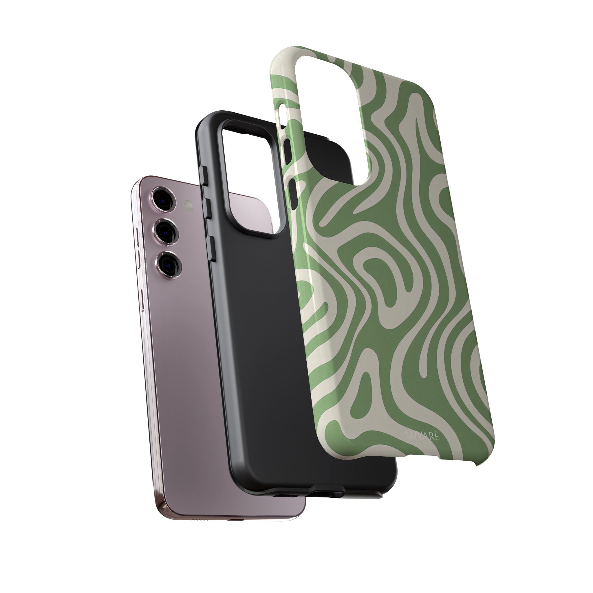 Abstract Green Swirl Phone Case