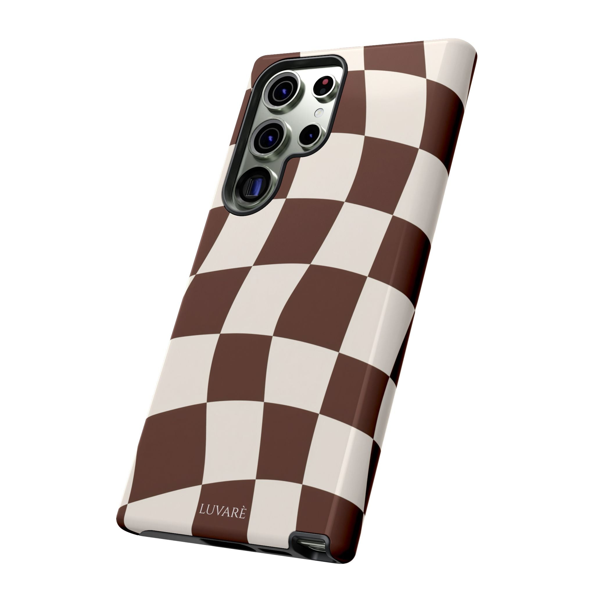 Brown Wavy Checkerboard Case
