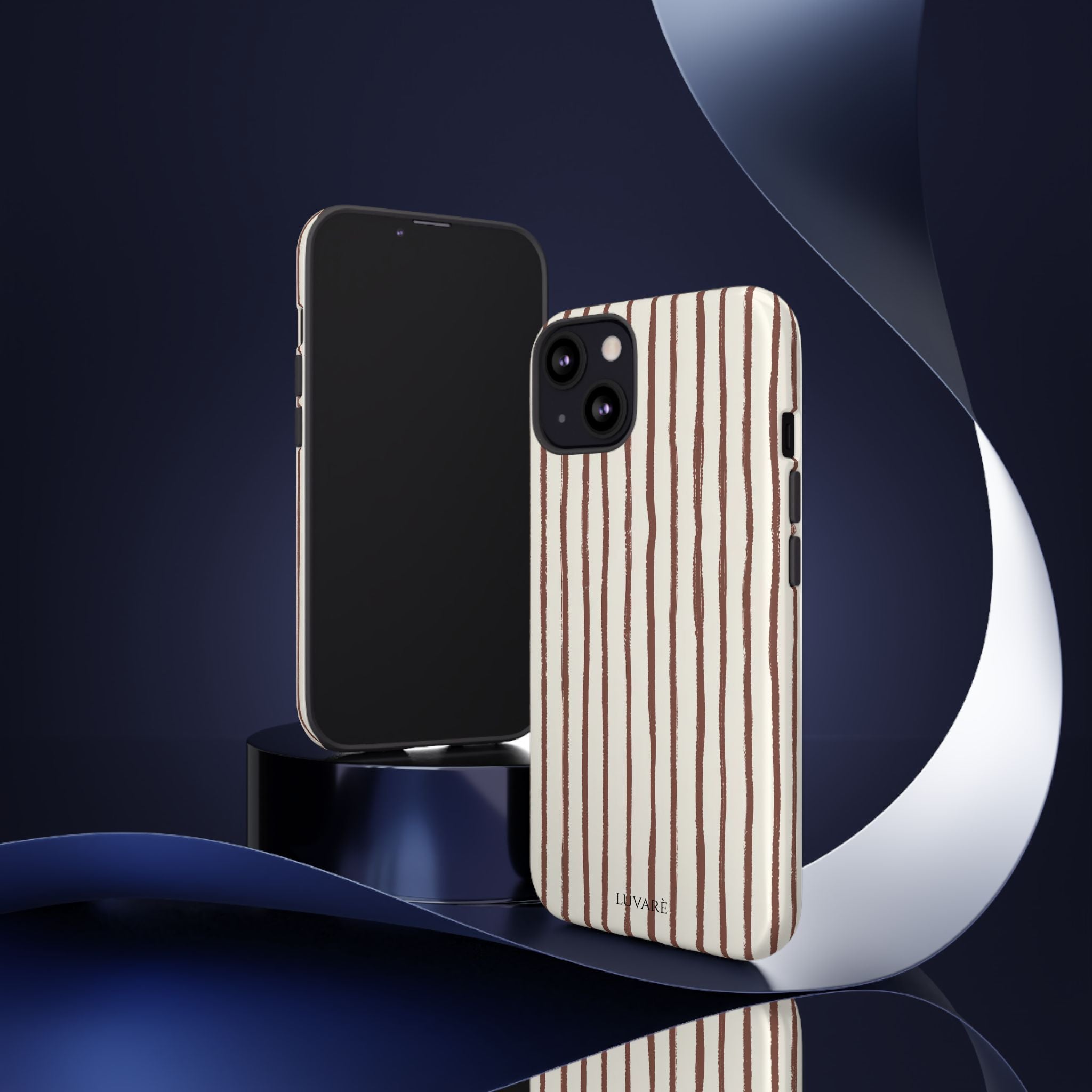 Brown Drawn Stripe Case