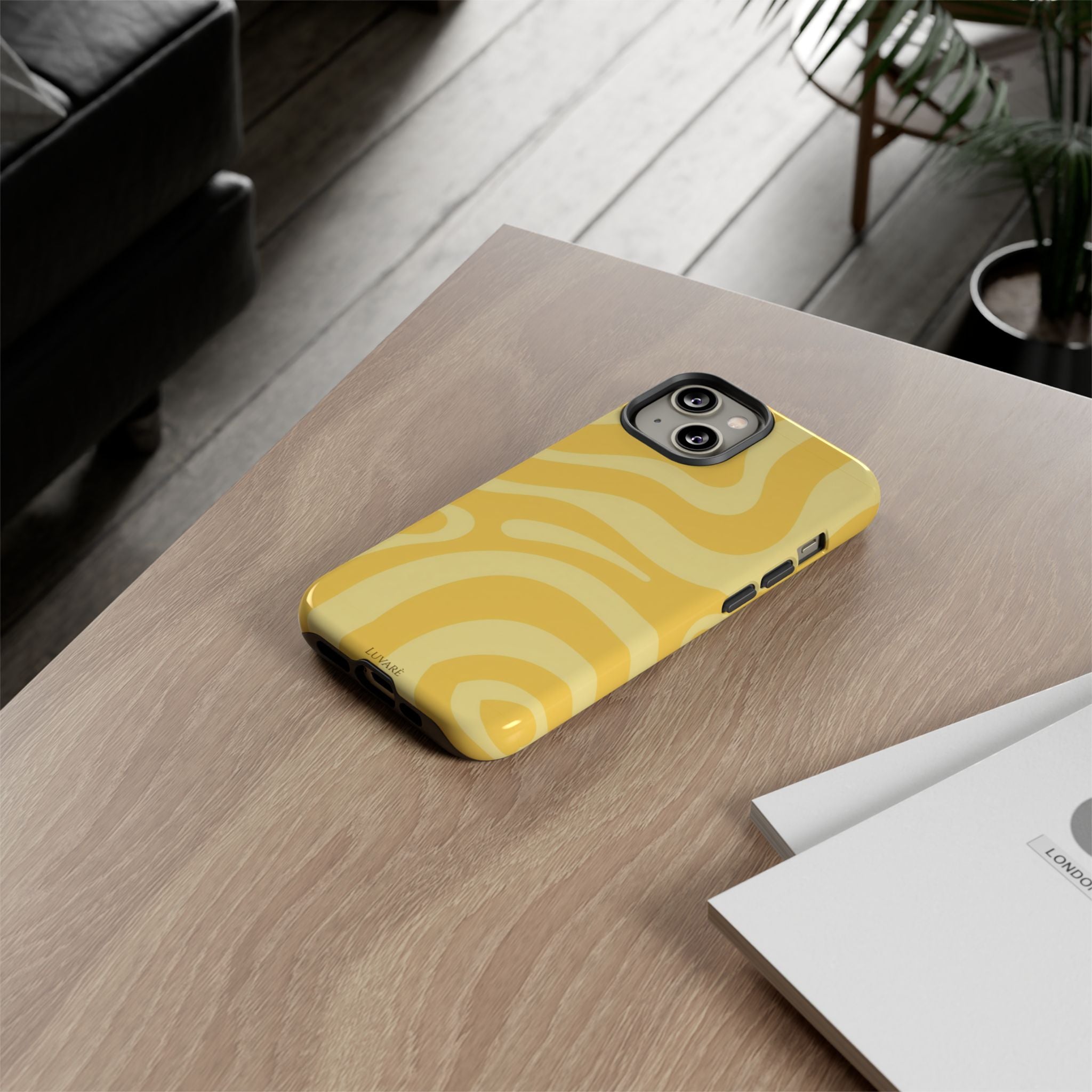 Yellow Retro Swirl Case