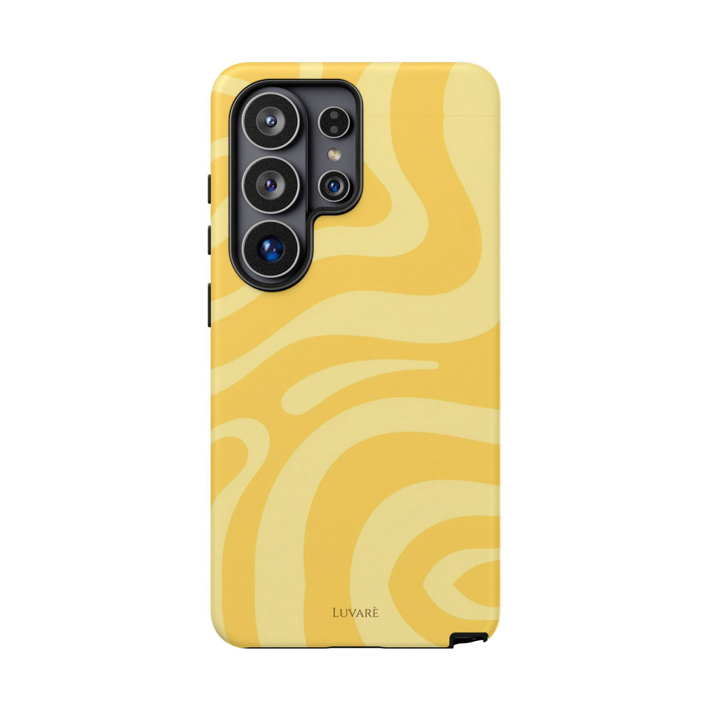 Yellow Retro Swirl Case