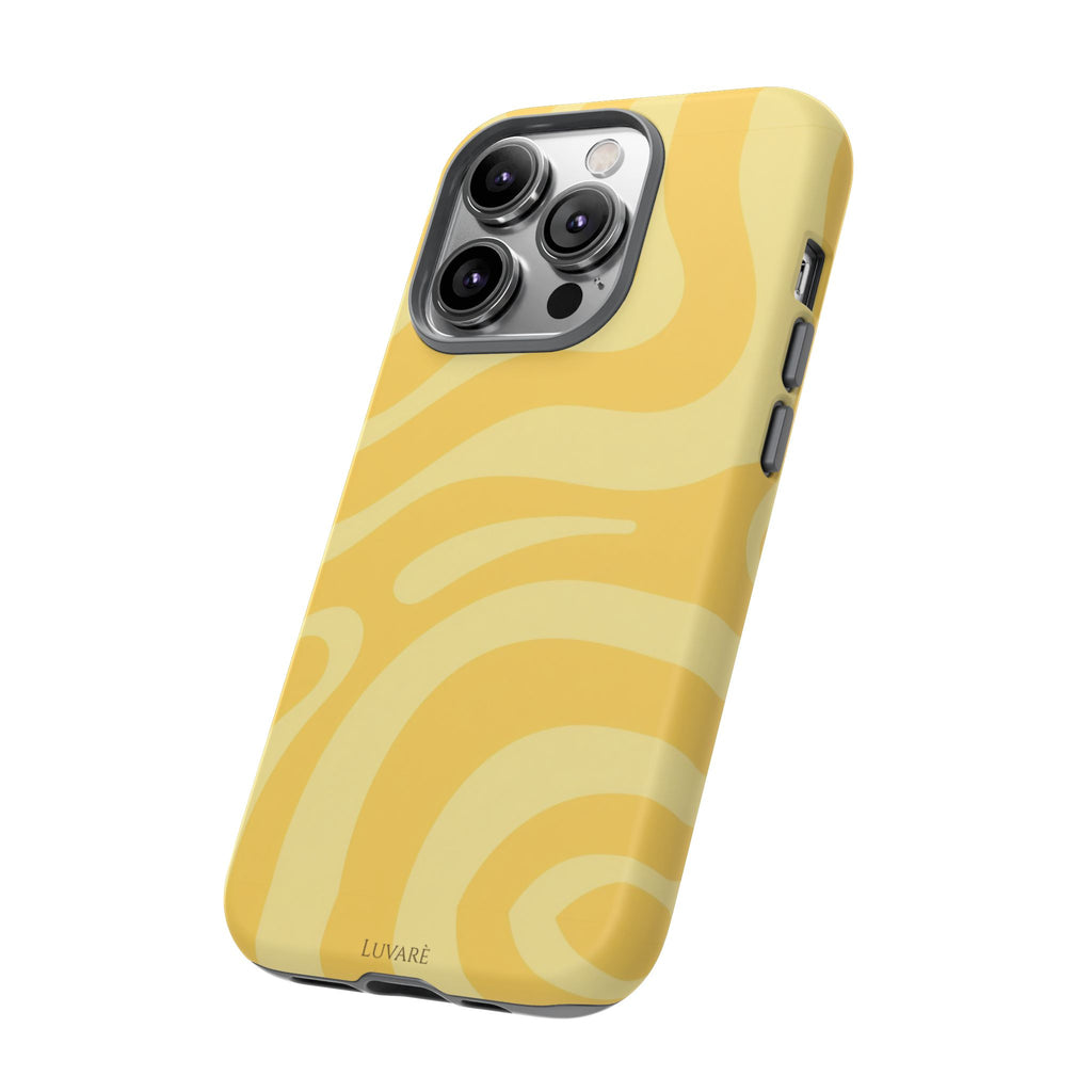 Yellow Retro Swirl Case