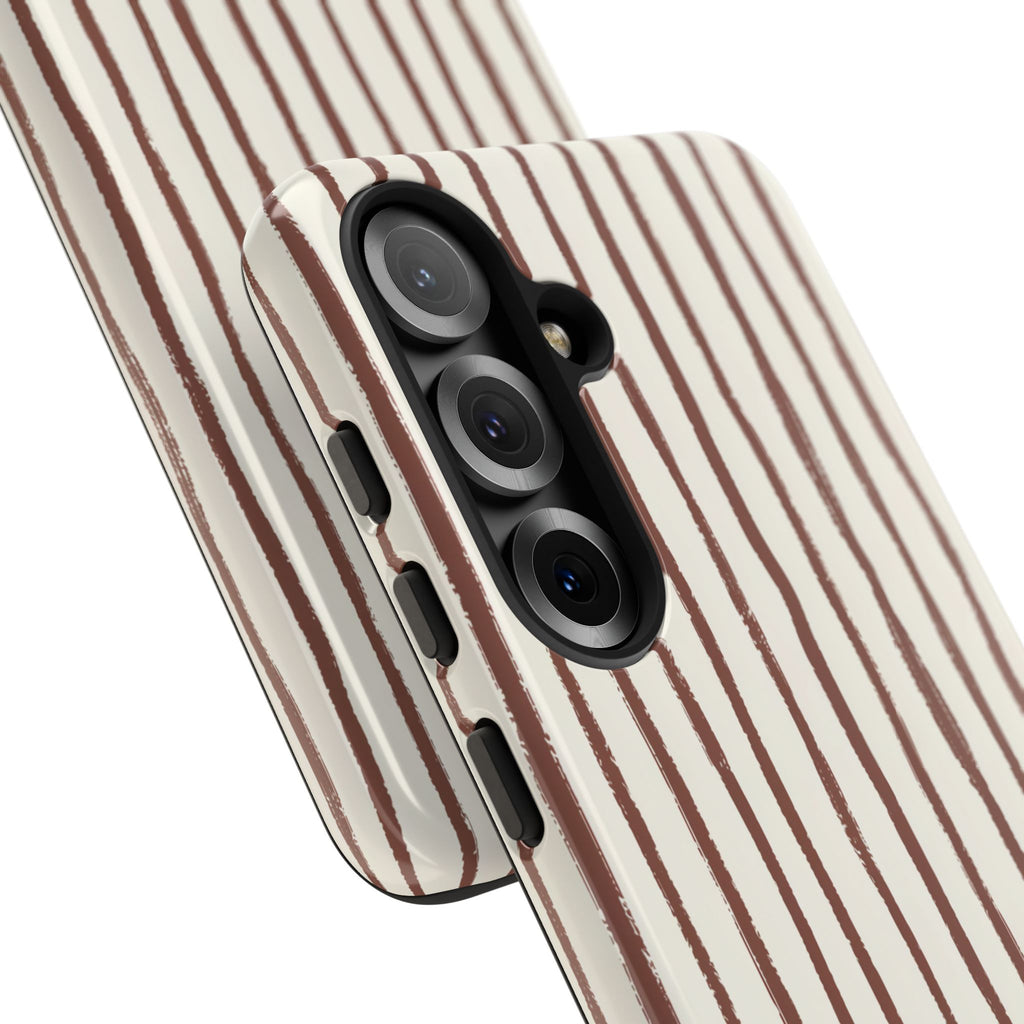 Brown Drawn Stripe Case