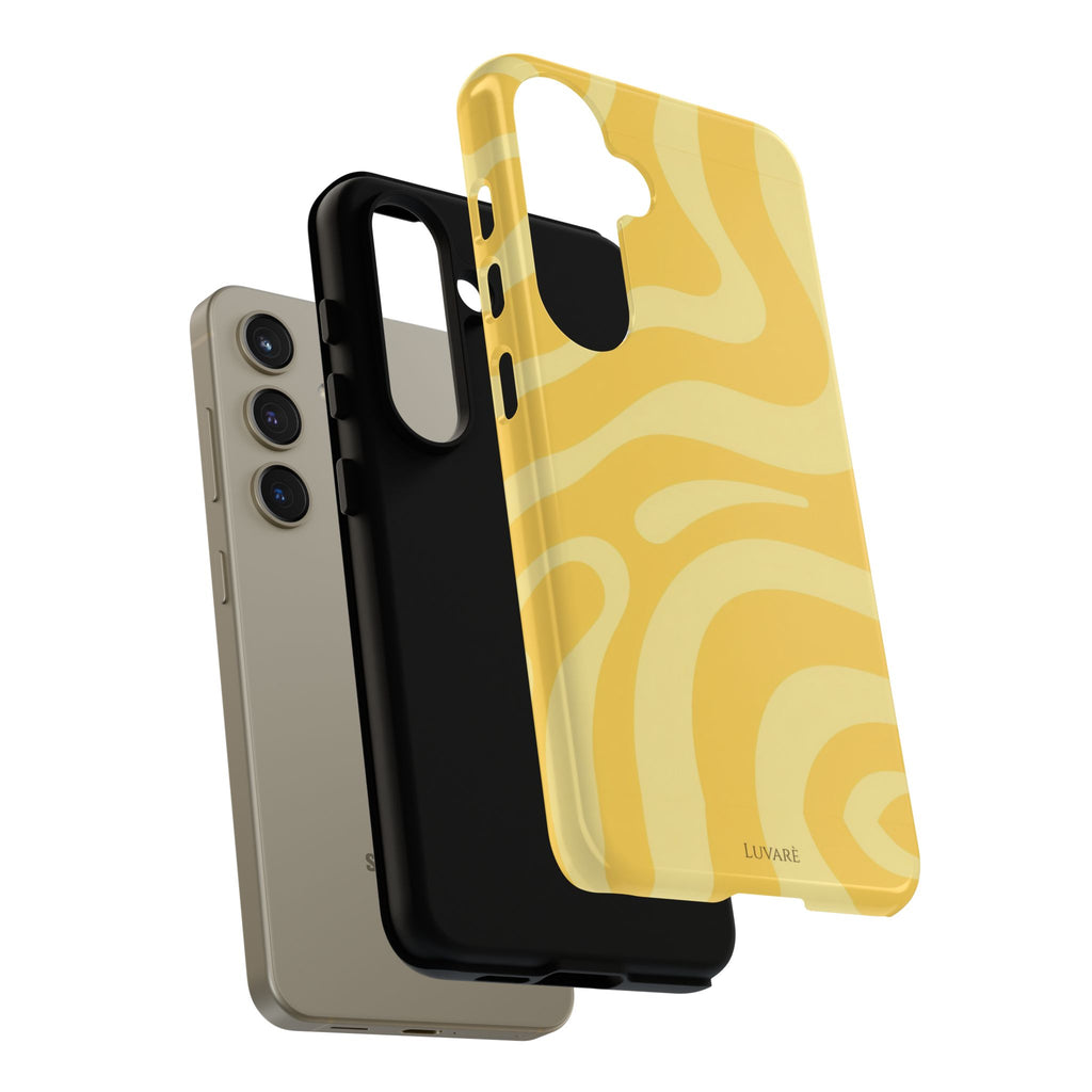 Yellow Retro Swirl Case
