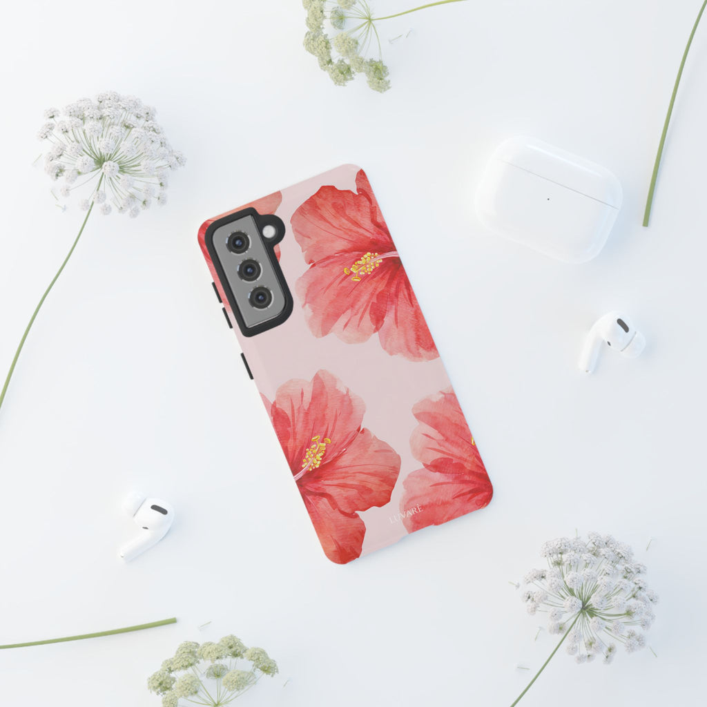 Watercolour Island Floral Hibiscus Case