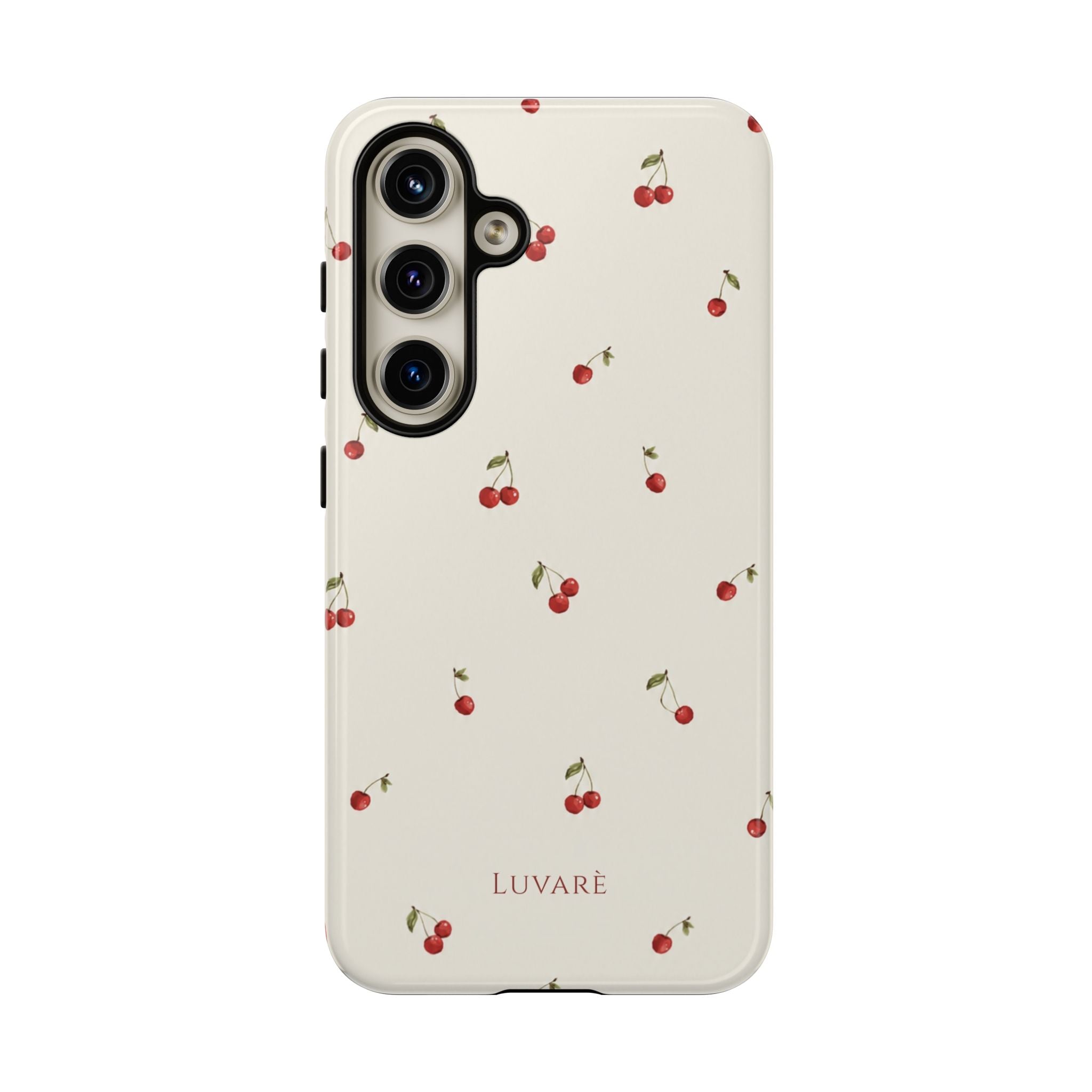 Cherry Pattern Tough Phone Case — Slim Protective iPhone Cover