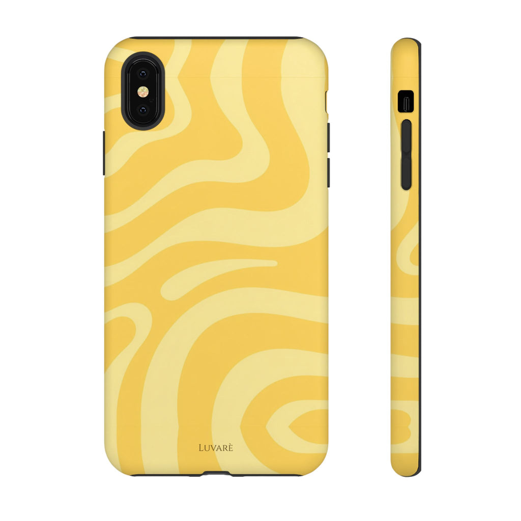 Yellow Retro Swirl Case