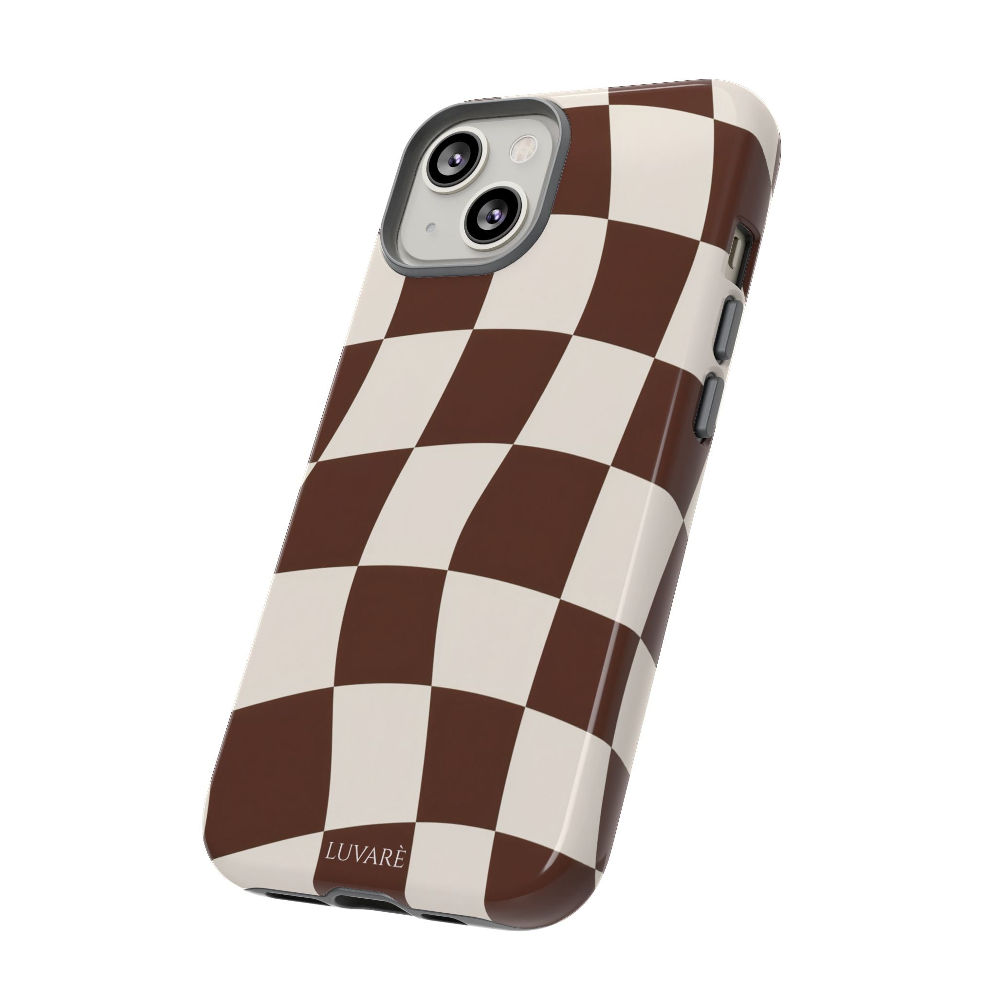 Brown Wavy Checkerboard Case
