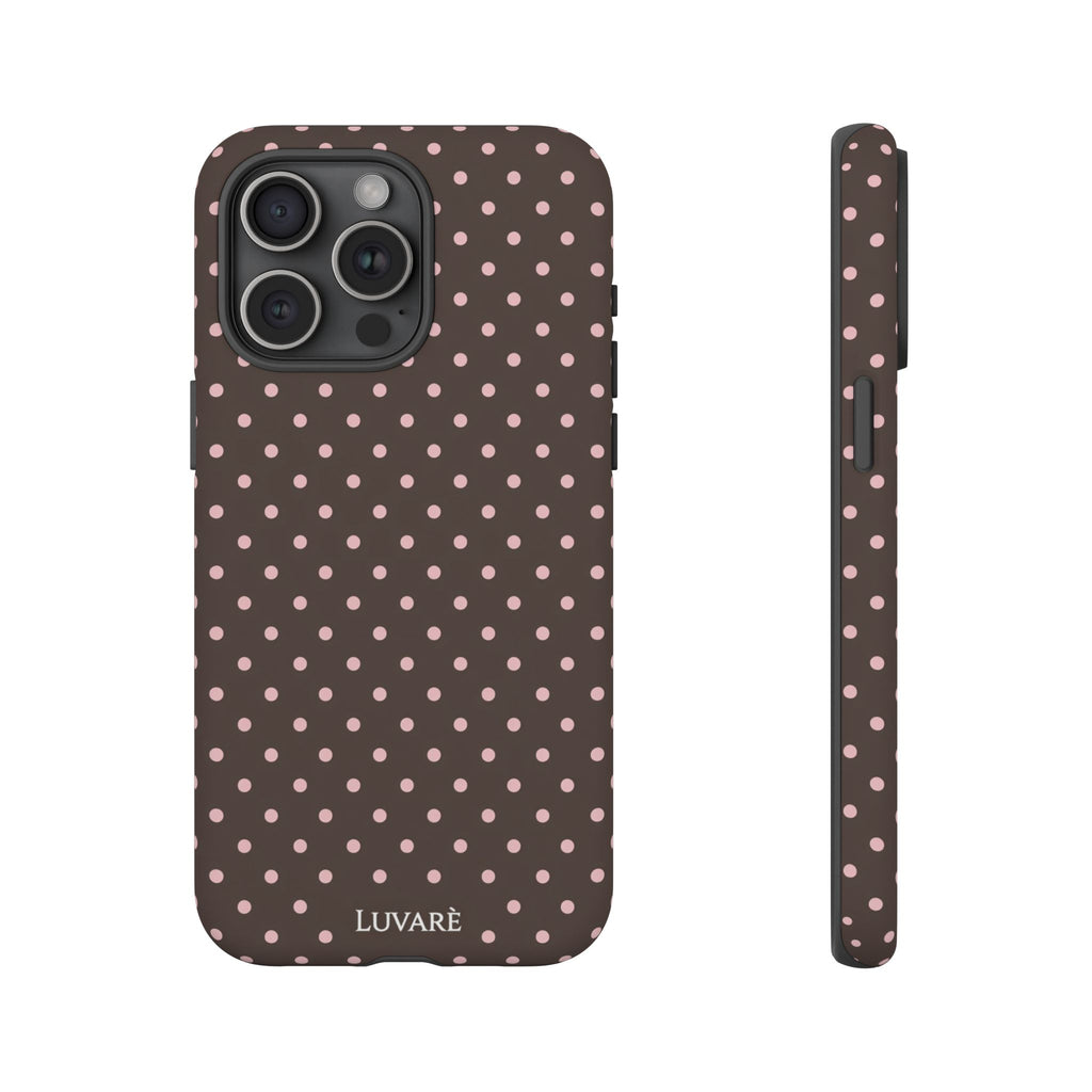 Brown Polka Dot Phone Case