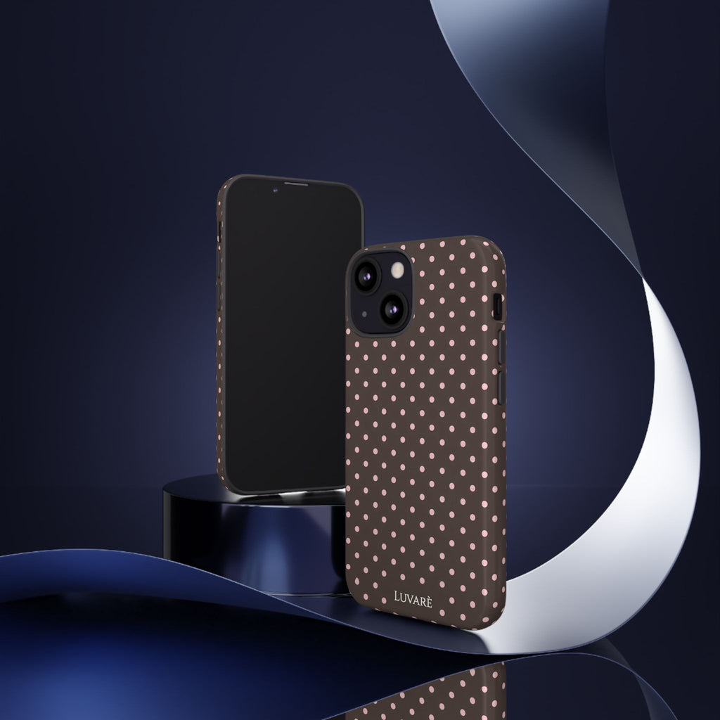 Brown Polka Dot Phone Case