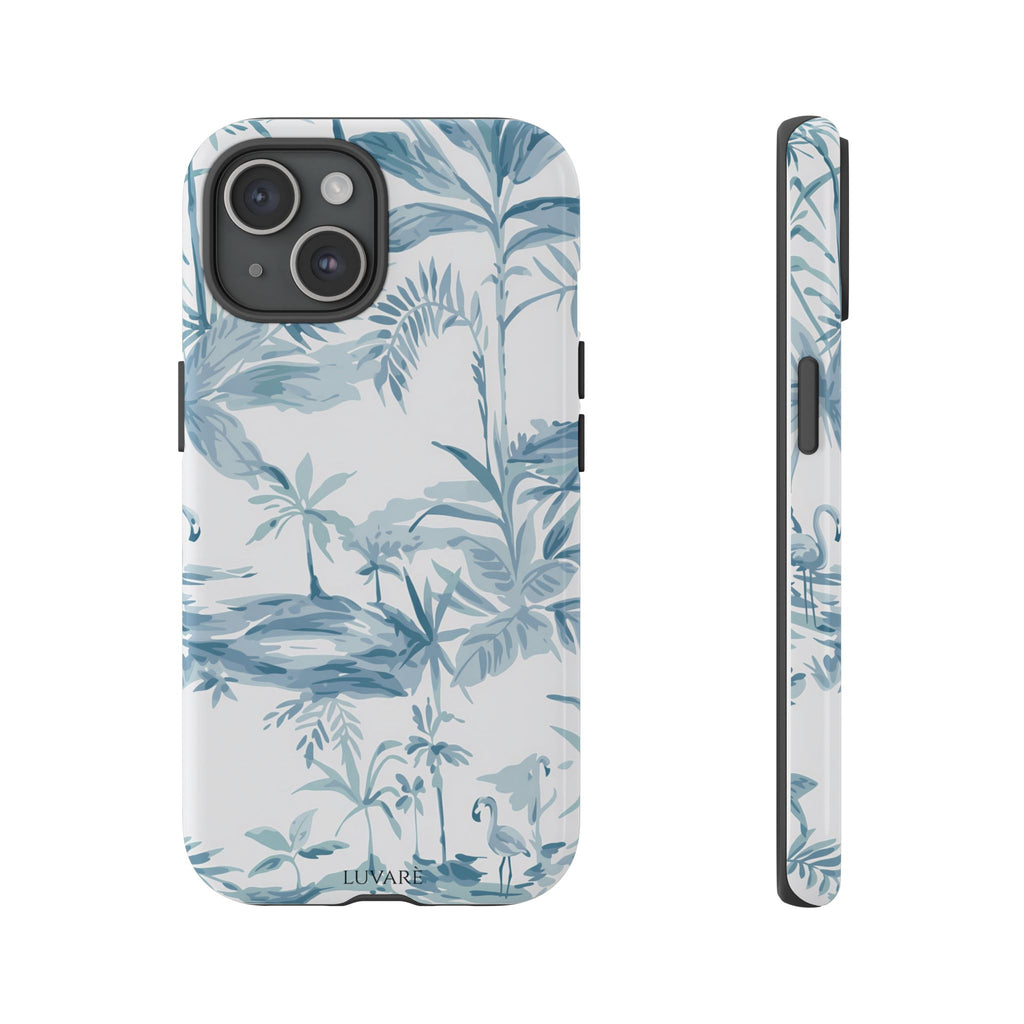Tropical Palm Toile Case
