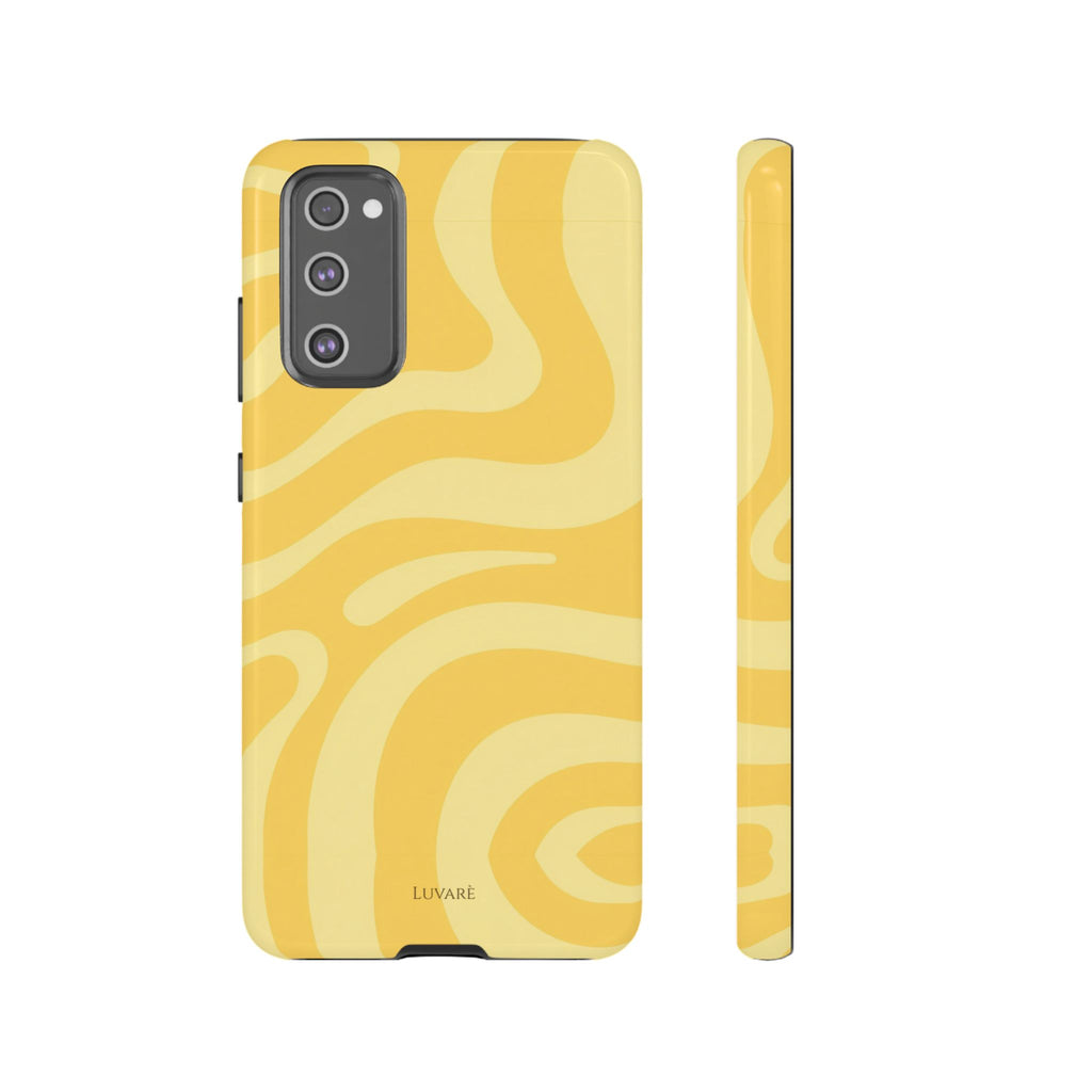 Yellow Retro Swirl Case