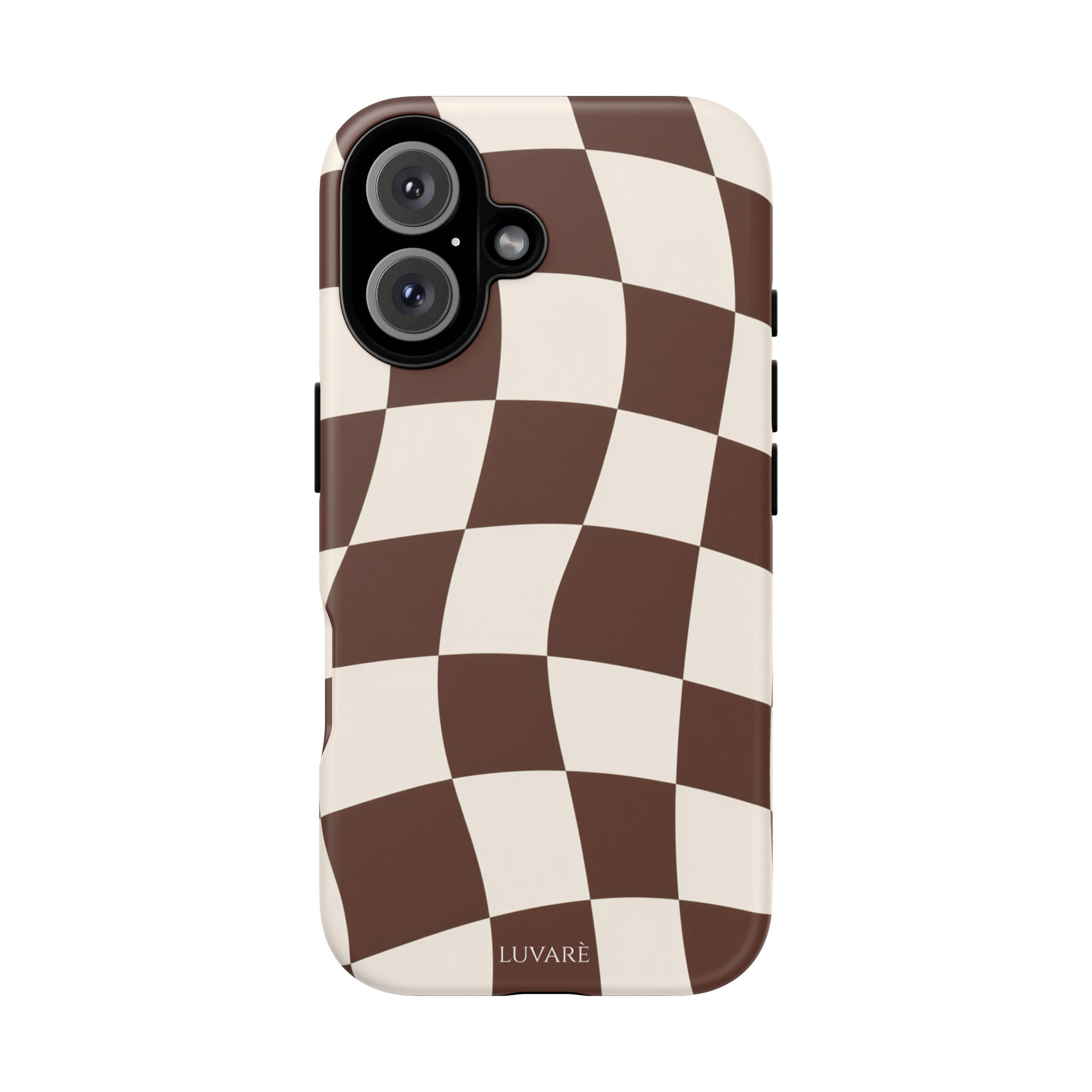 Brown Wavy Checkerboard Case