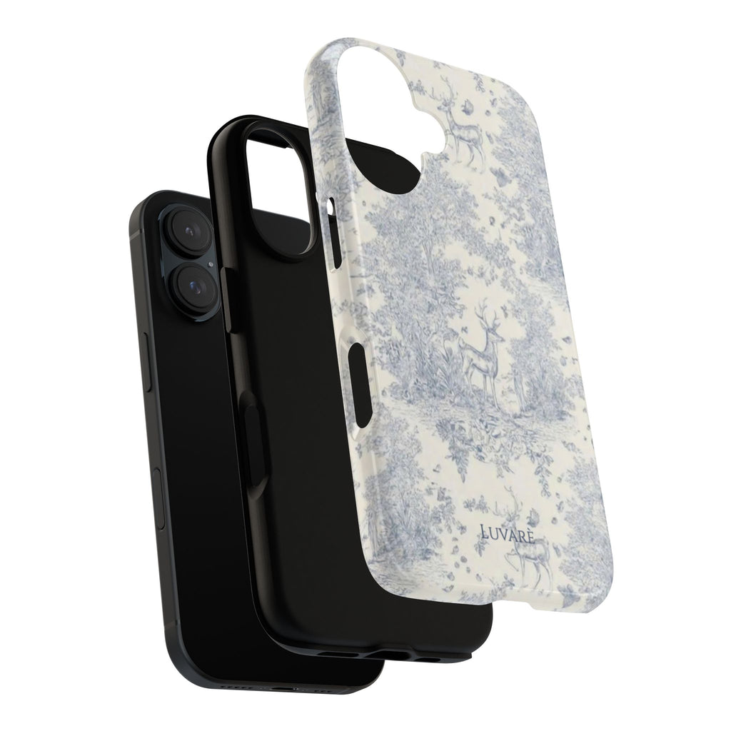 Toile Deer Phone Case — Vintage Woodland iPhone Protective Cover