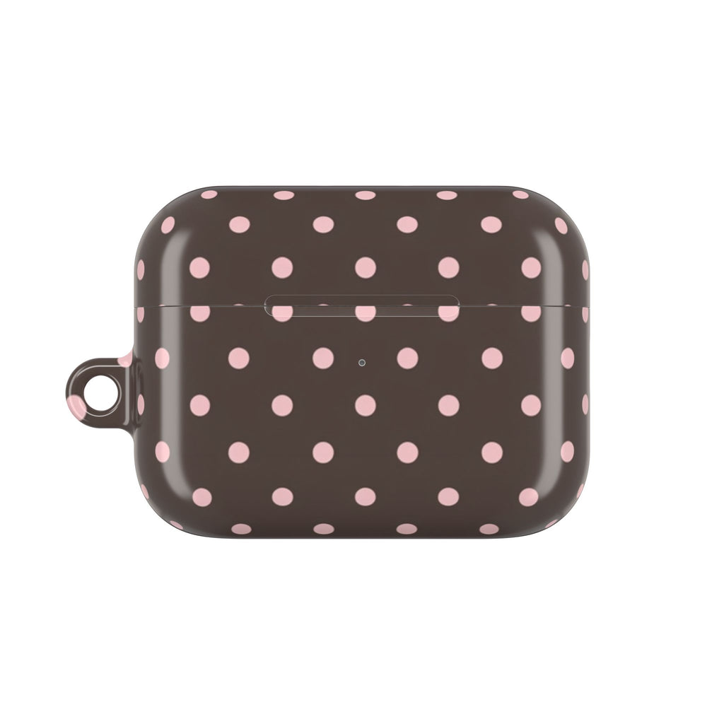 Brown Polka Dot AirPod Case