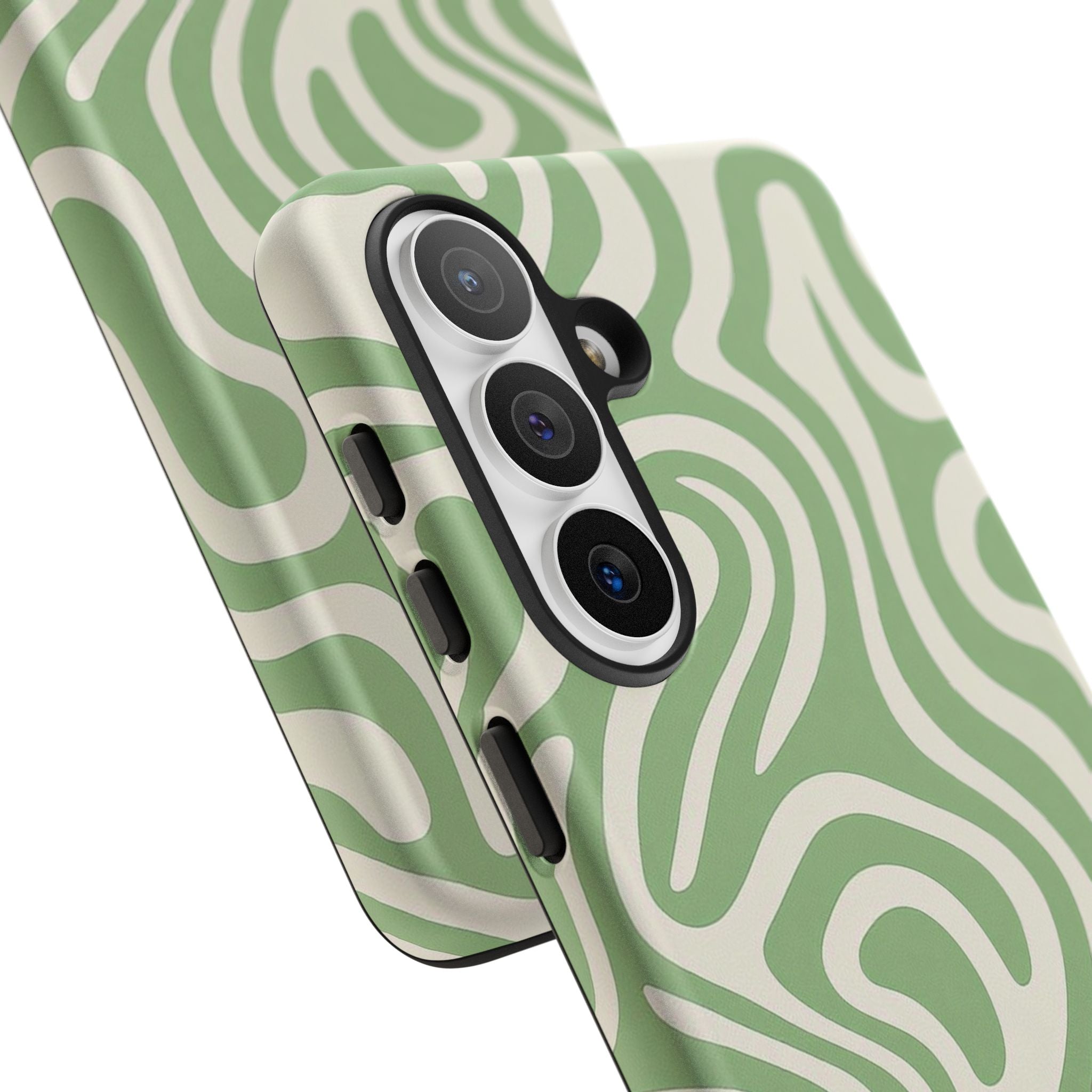 Abstract Green Swirl Phone Case