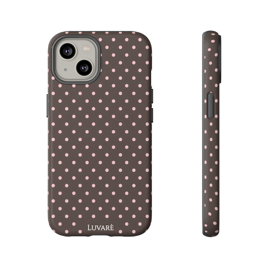 Brown Polka Dot Phone Case