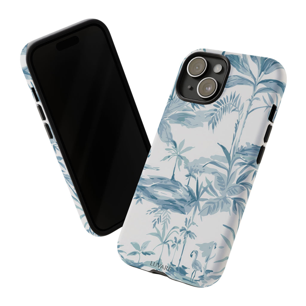 Tropical Palm Toile Case