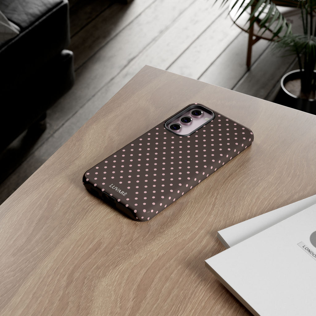 Brown Polka Dot Phone Case