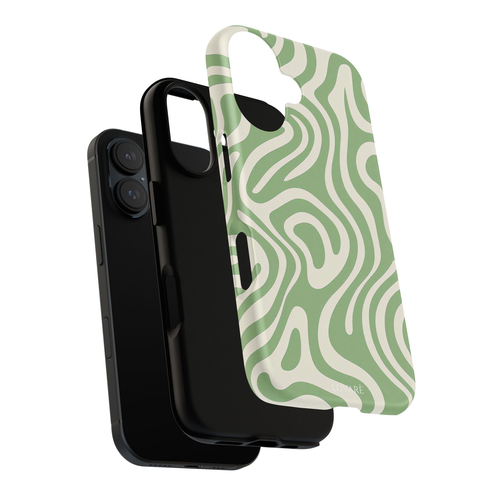 Abstract Green Swirl Phone Case