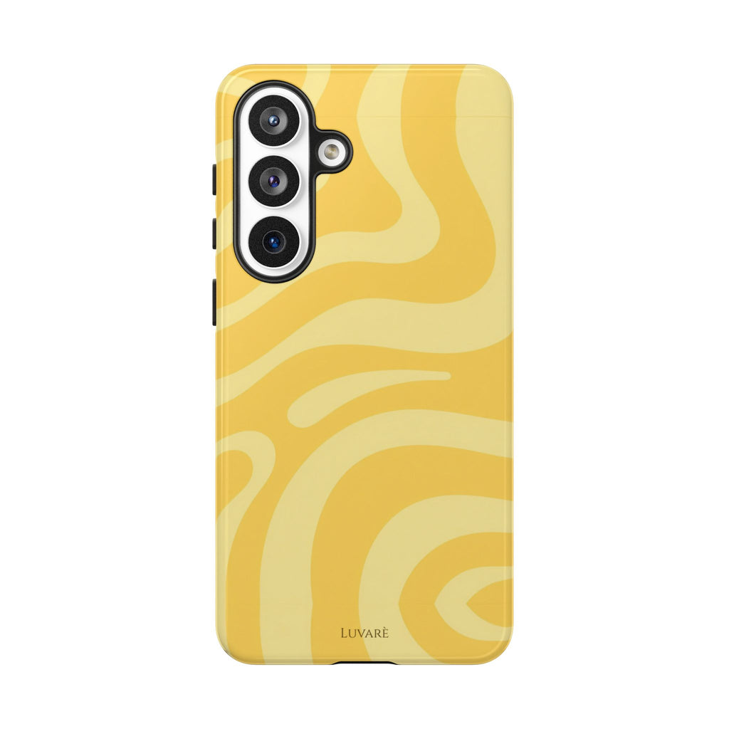 Yellow Retro Swirl Case