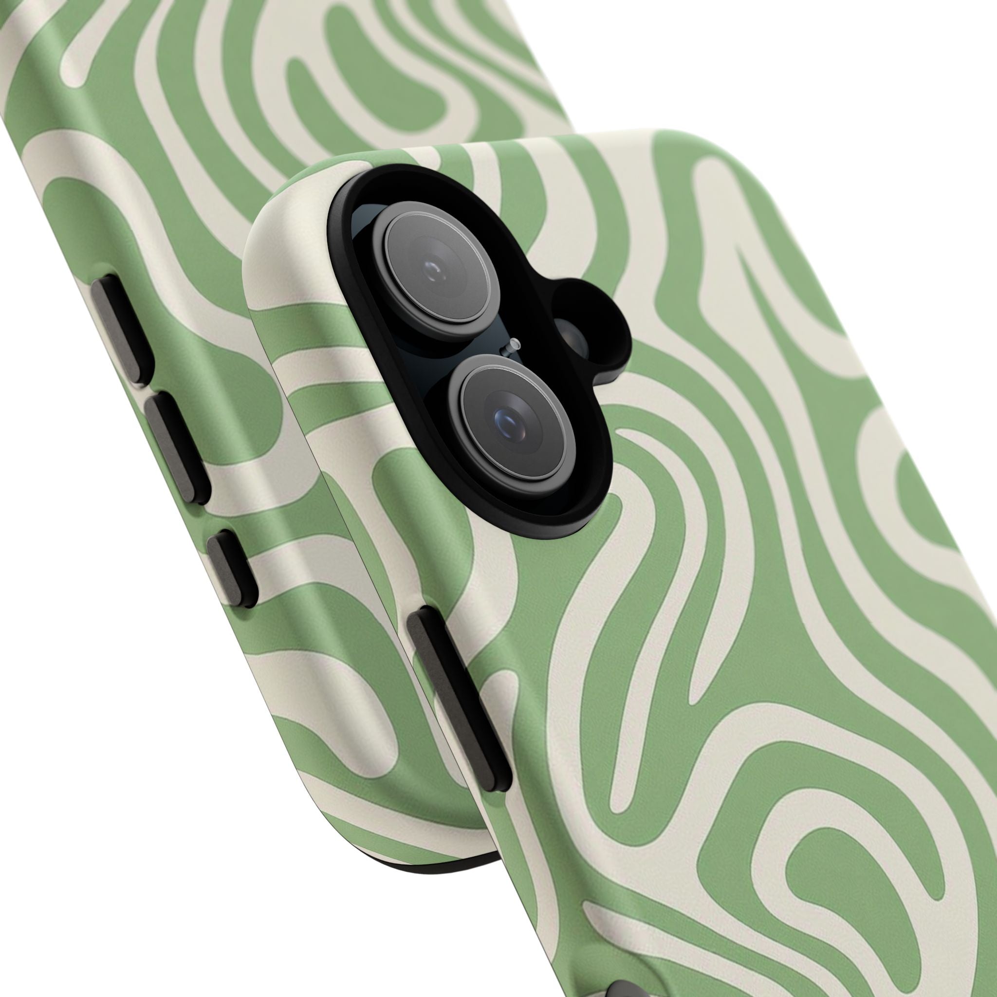 Abstract Green Swirl Phone Case