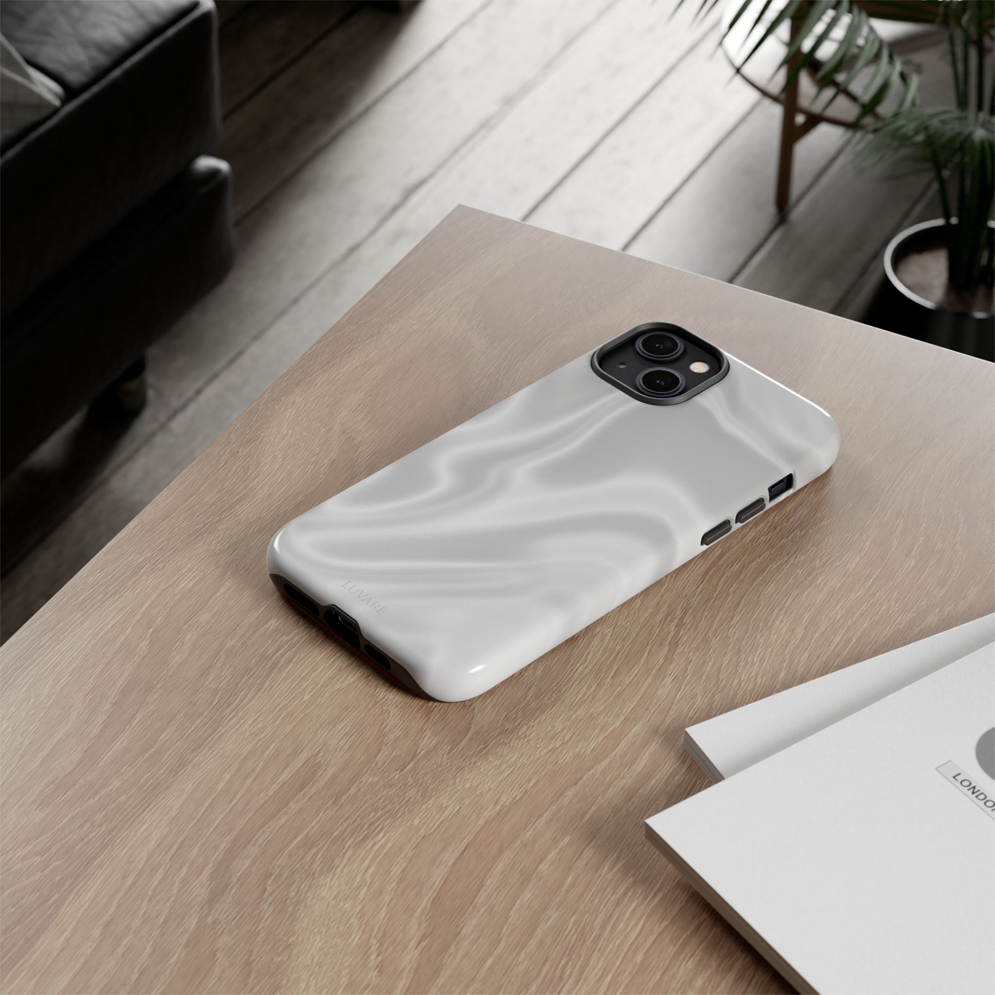 Pearl Marble Tough Phone Case — Durable Slim Impact Protection