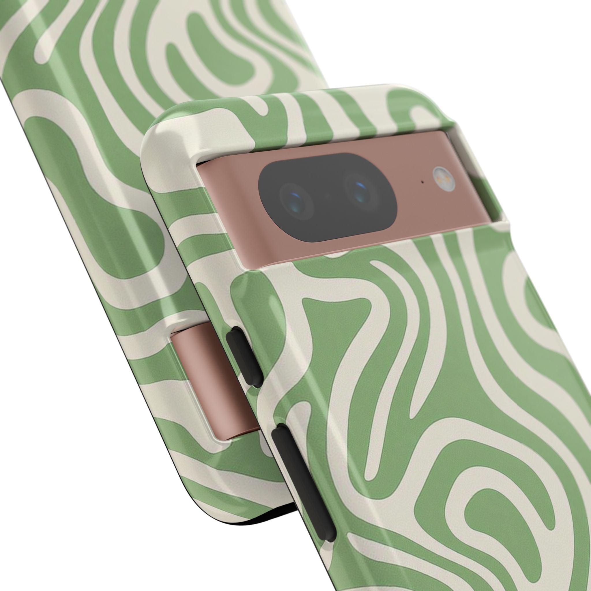 Abstract Green Swirl Phone Case
