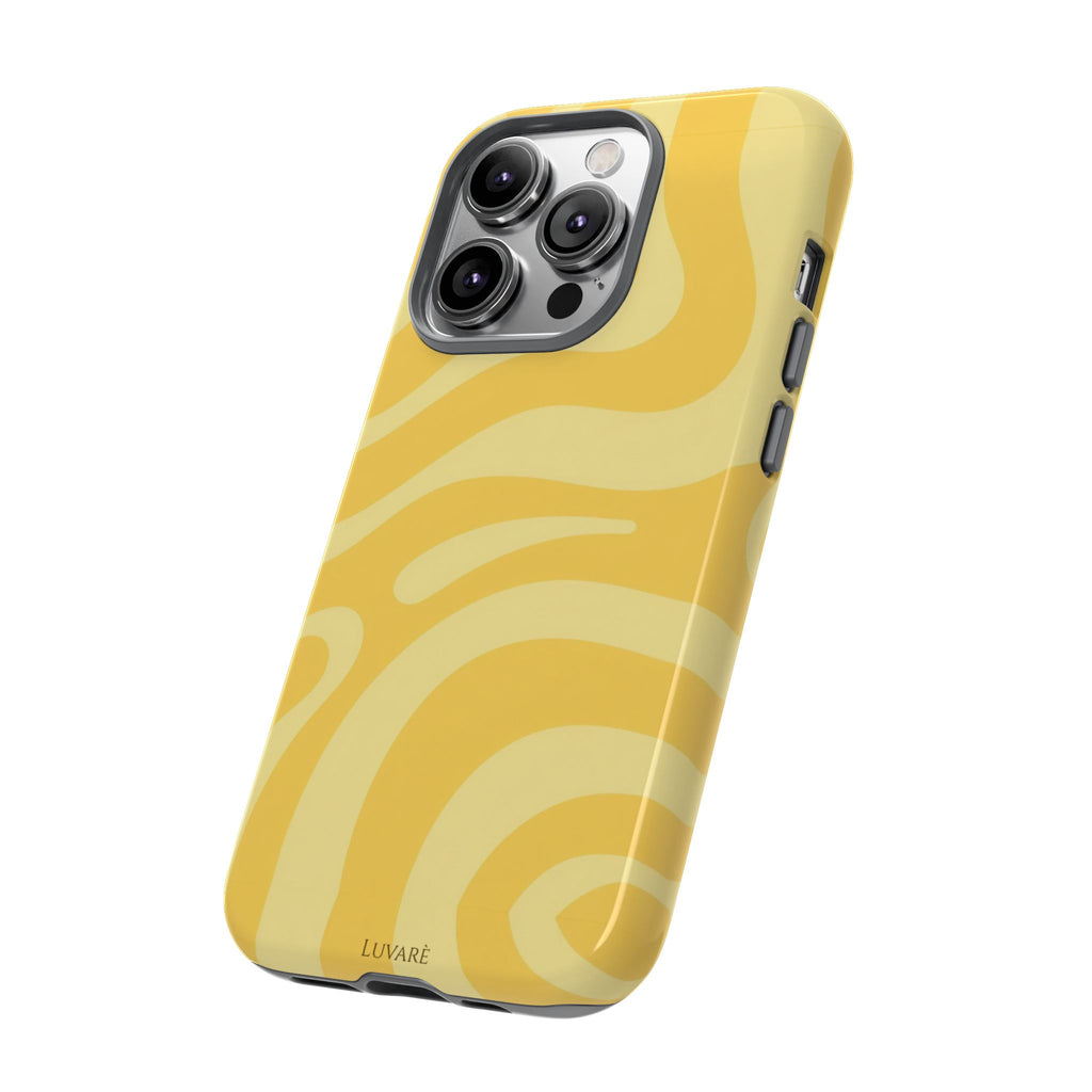 Yellow Retro Swirl Case