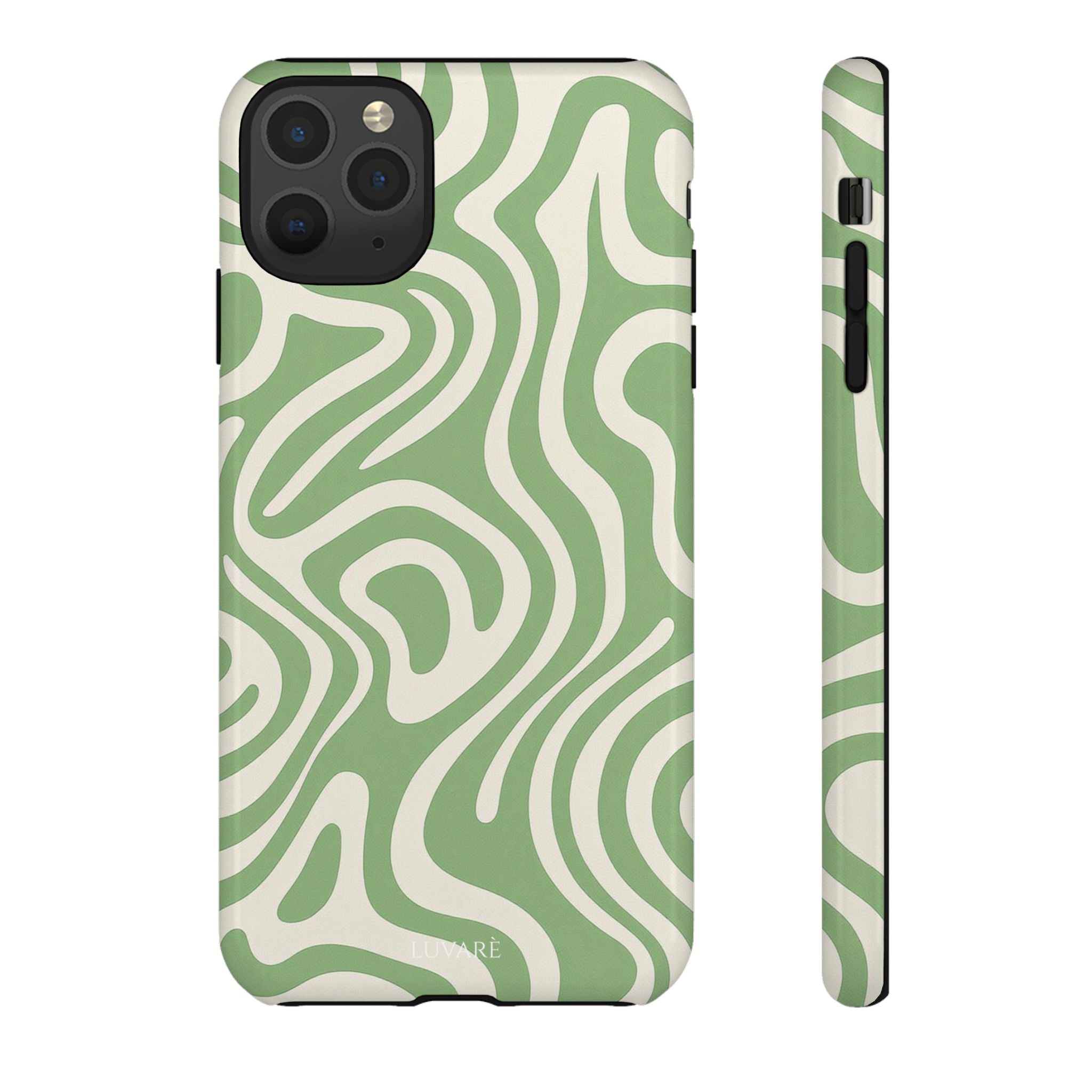 Abstract Green Swirl Phone Case