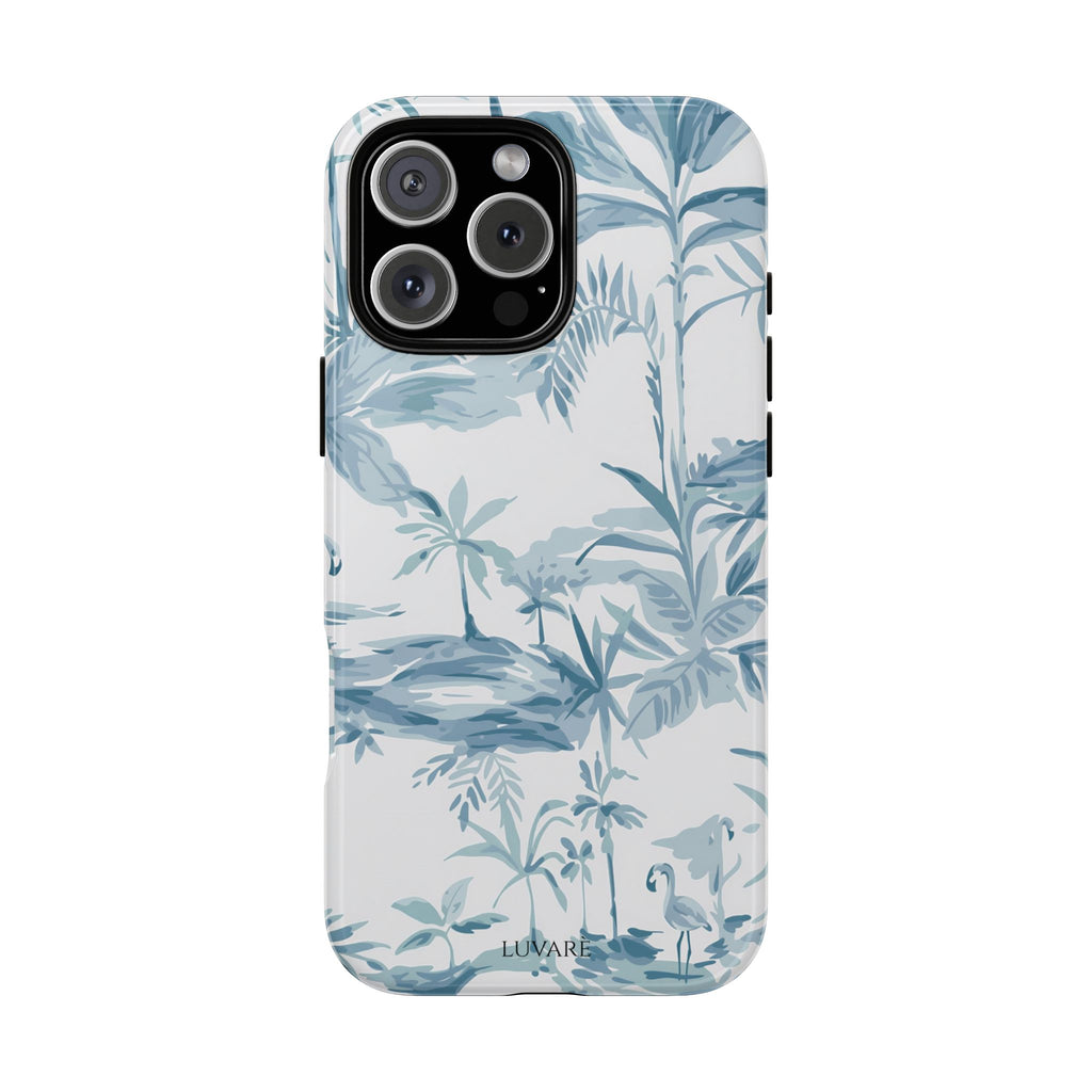 Tropical Palm Toile Case
