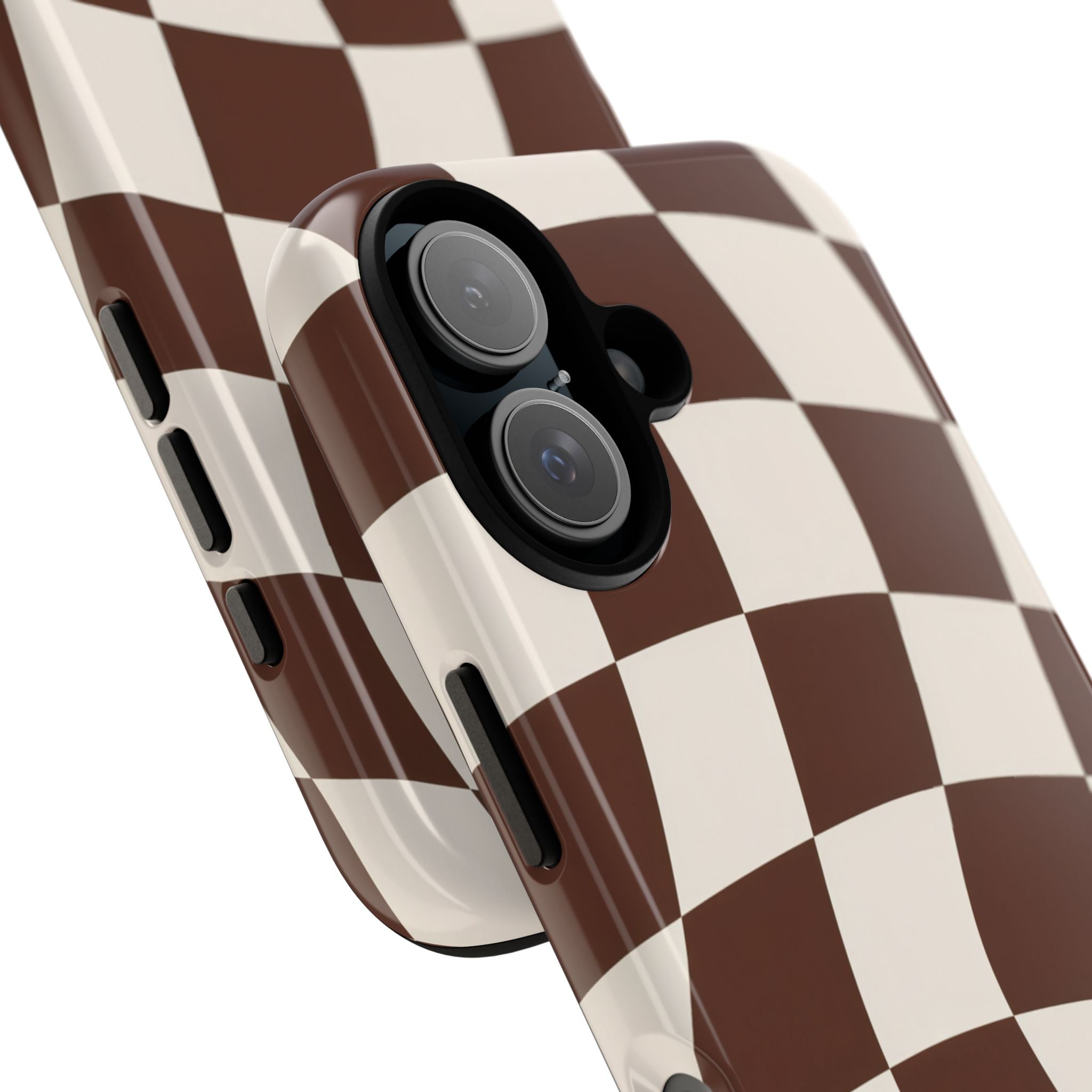 Brown Wavy Checkerboard Case