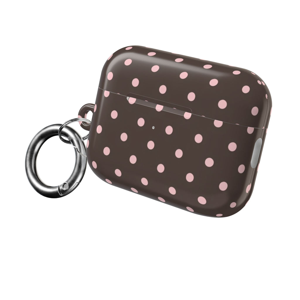 Brown Polka Dot AirPod Case