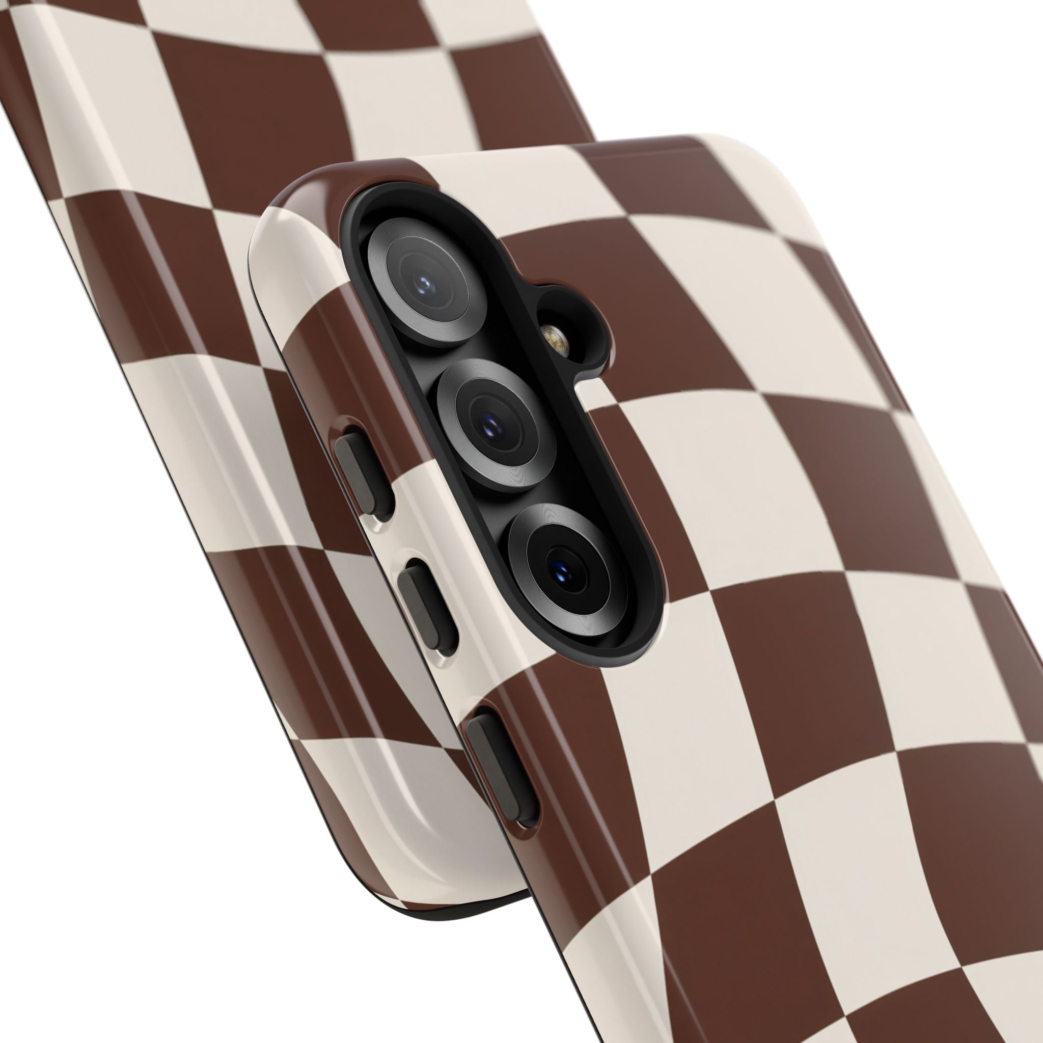 Brown Wavy Checkerboard Case