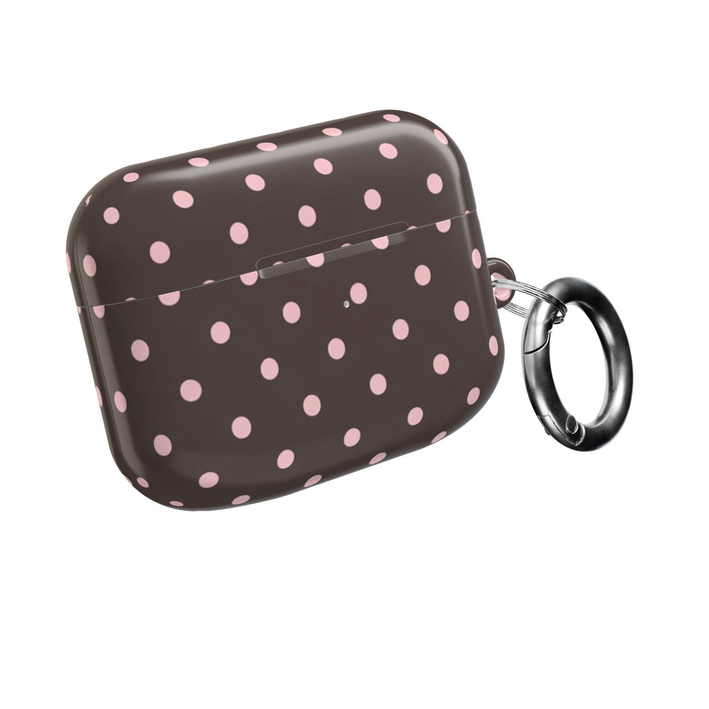 Brown Polka Dot AirPod Case