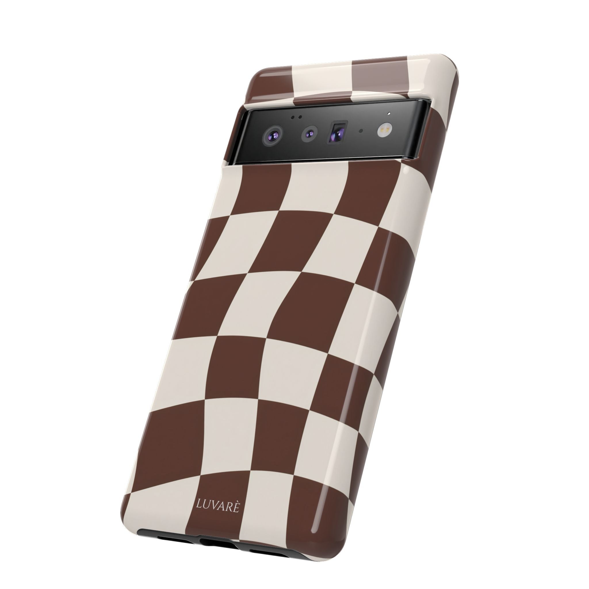 Brown Wavy Checkerboard Case